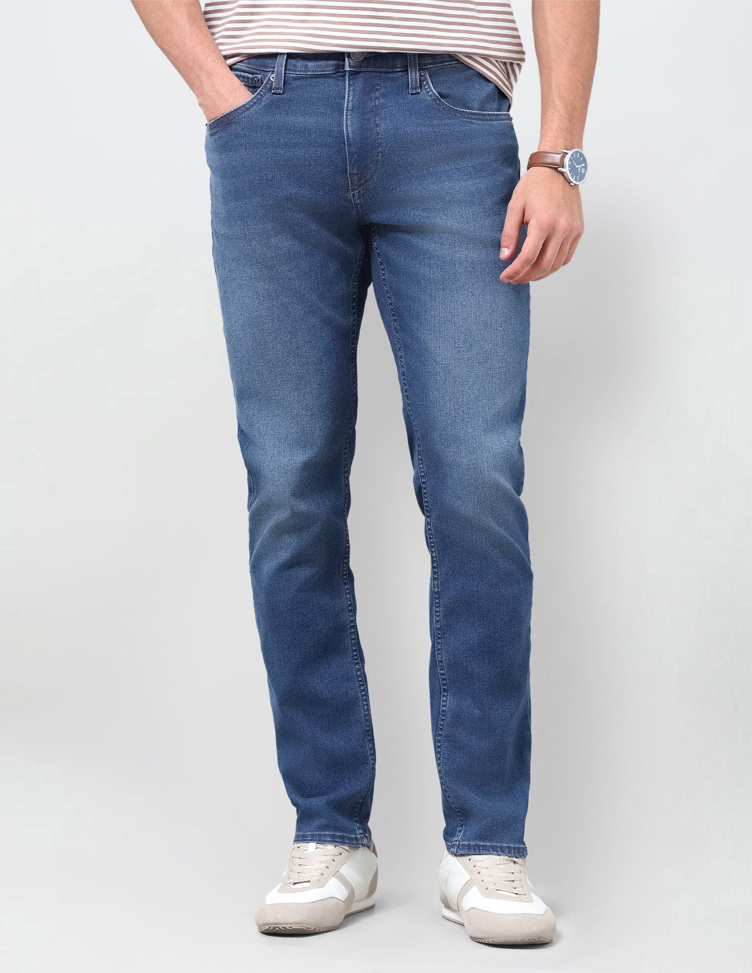 Brandon Slim-Tapered Fit Blue Jeans