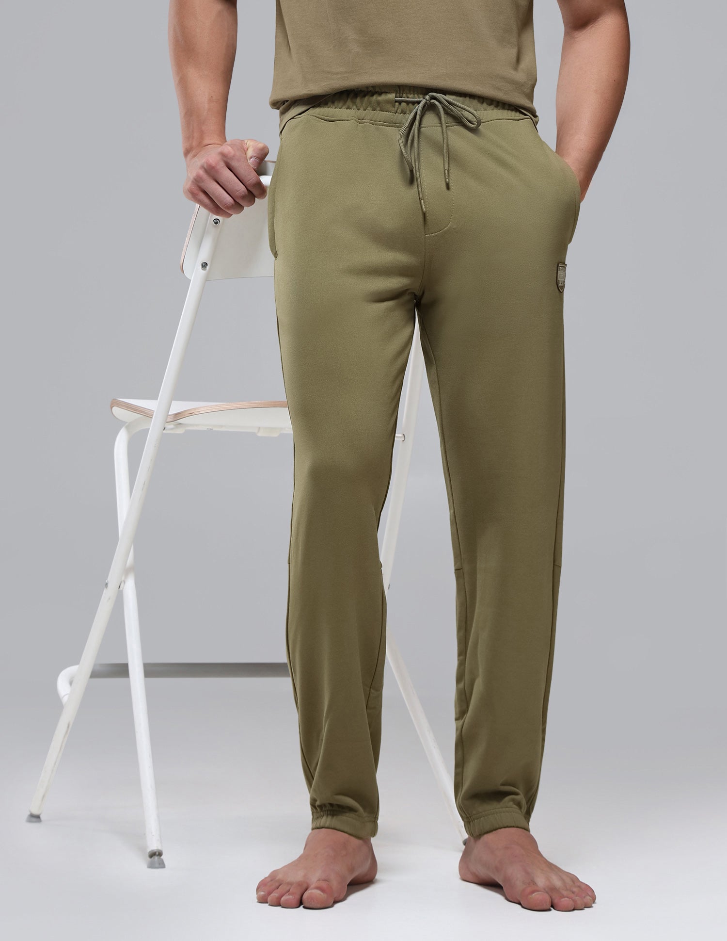 Breathable Relaxed Fit OJ010 Lounge Joggers Martin Olive - U.S. Polo Assn. India | Large