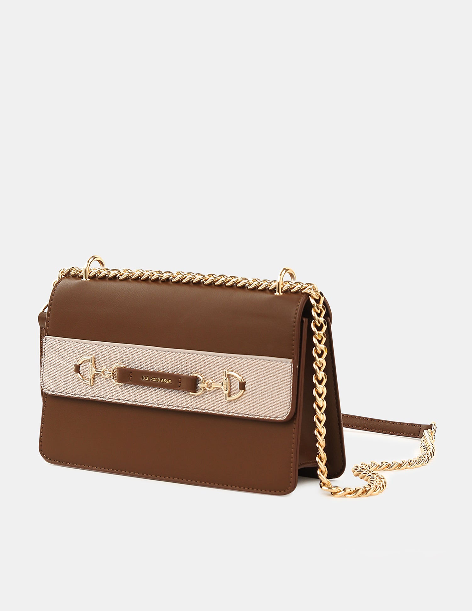 Women Anya Colour Blocked Crossbody Bag Brown - U.S. Polo Assn. India | Large