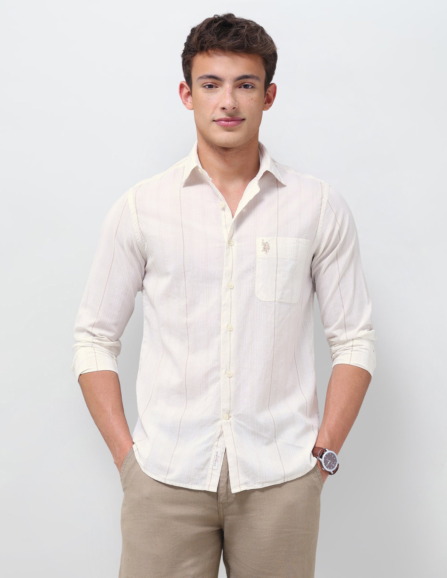 Vertical Striped Regular Fit Shirt