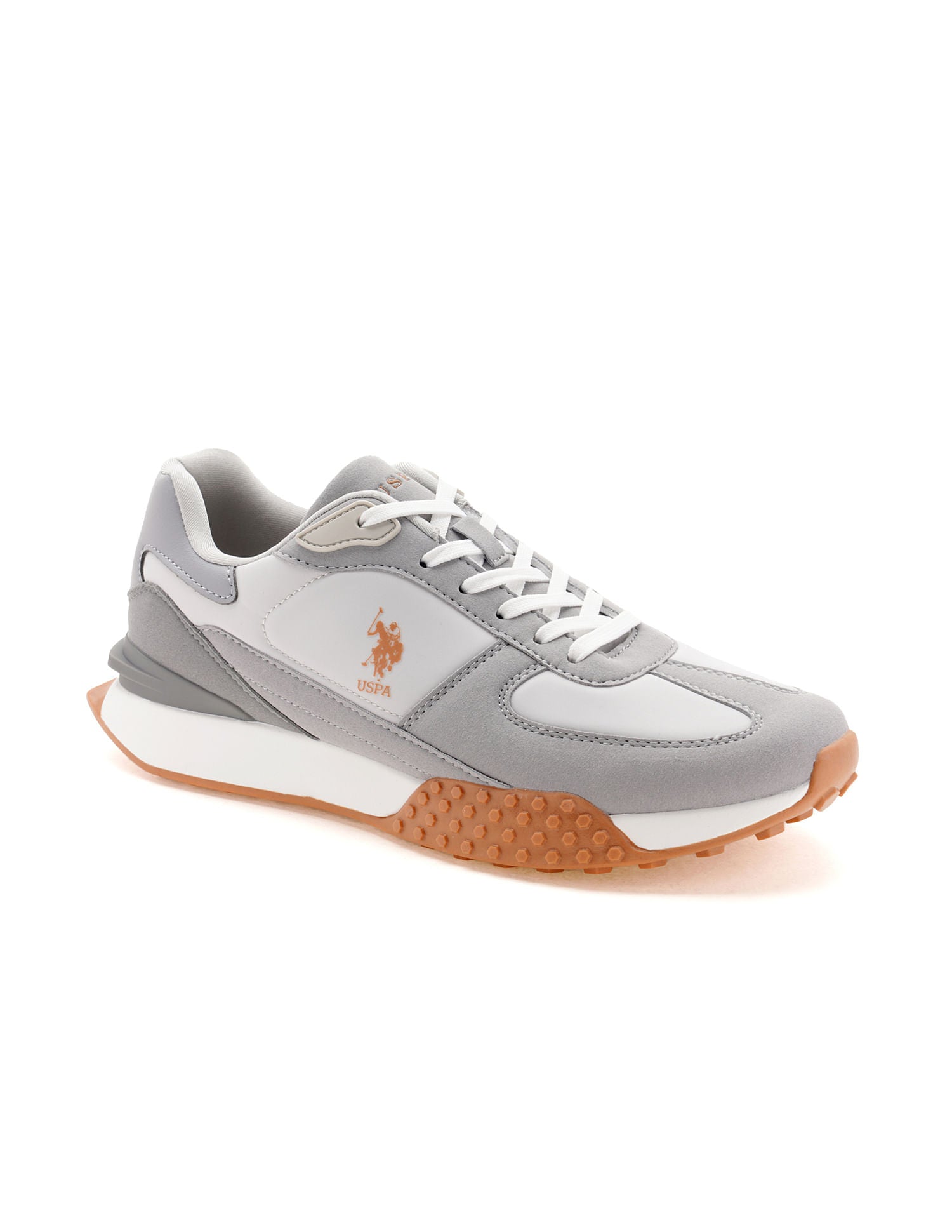 Men Coen Grey Retro Sneakers Grey - U.S. Polo Assn. India | Large