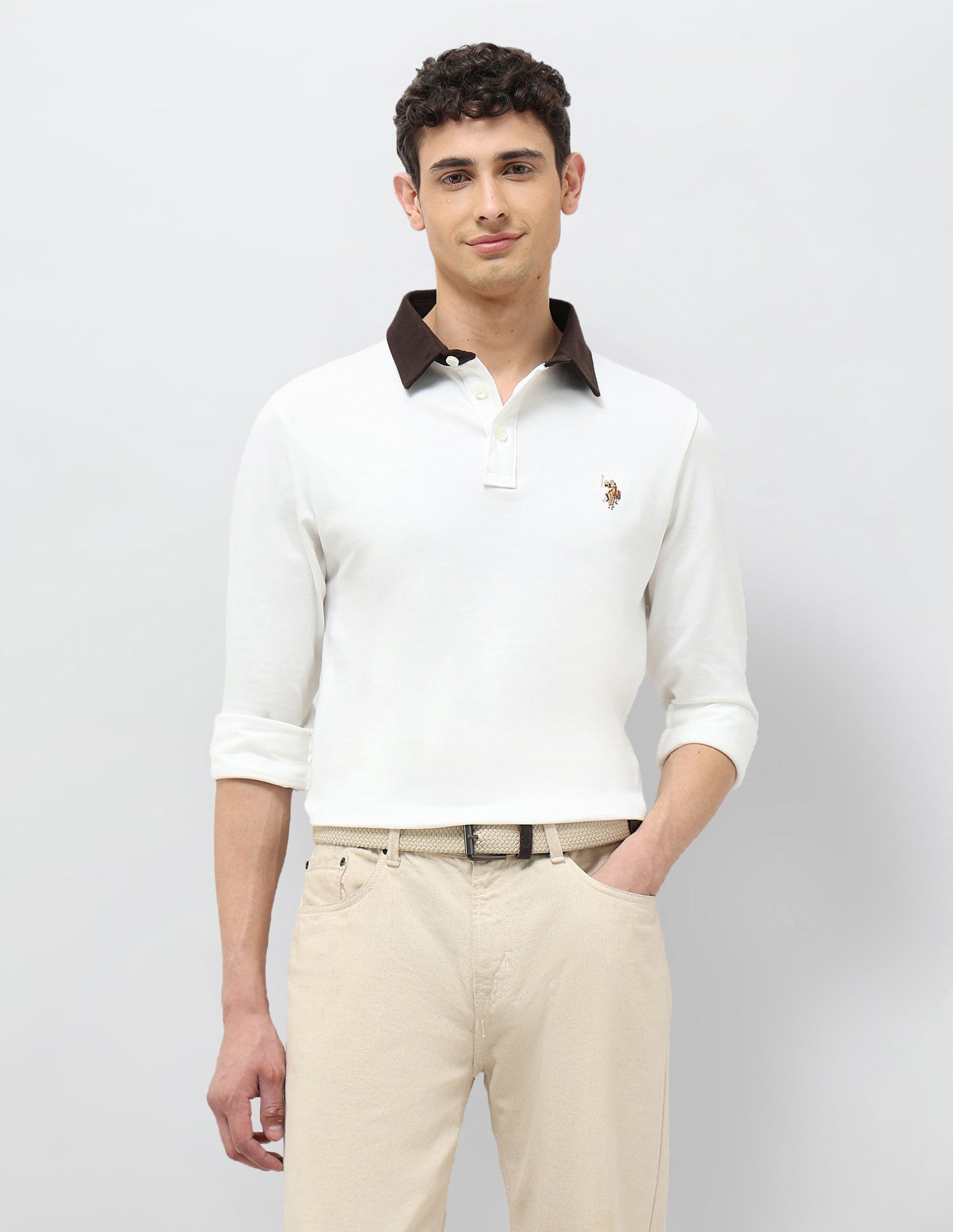 Solid Muscle Fit Polo shirt