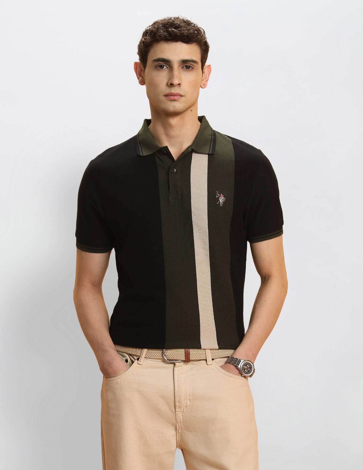 Colourblocked Legend Of Horseshoe Polo Shirt