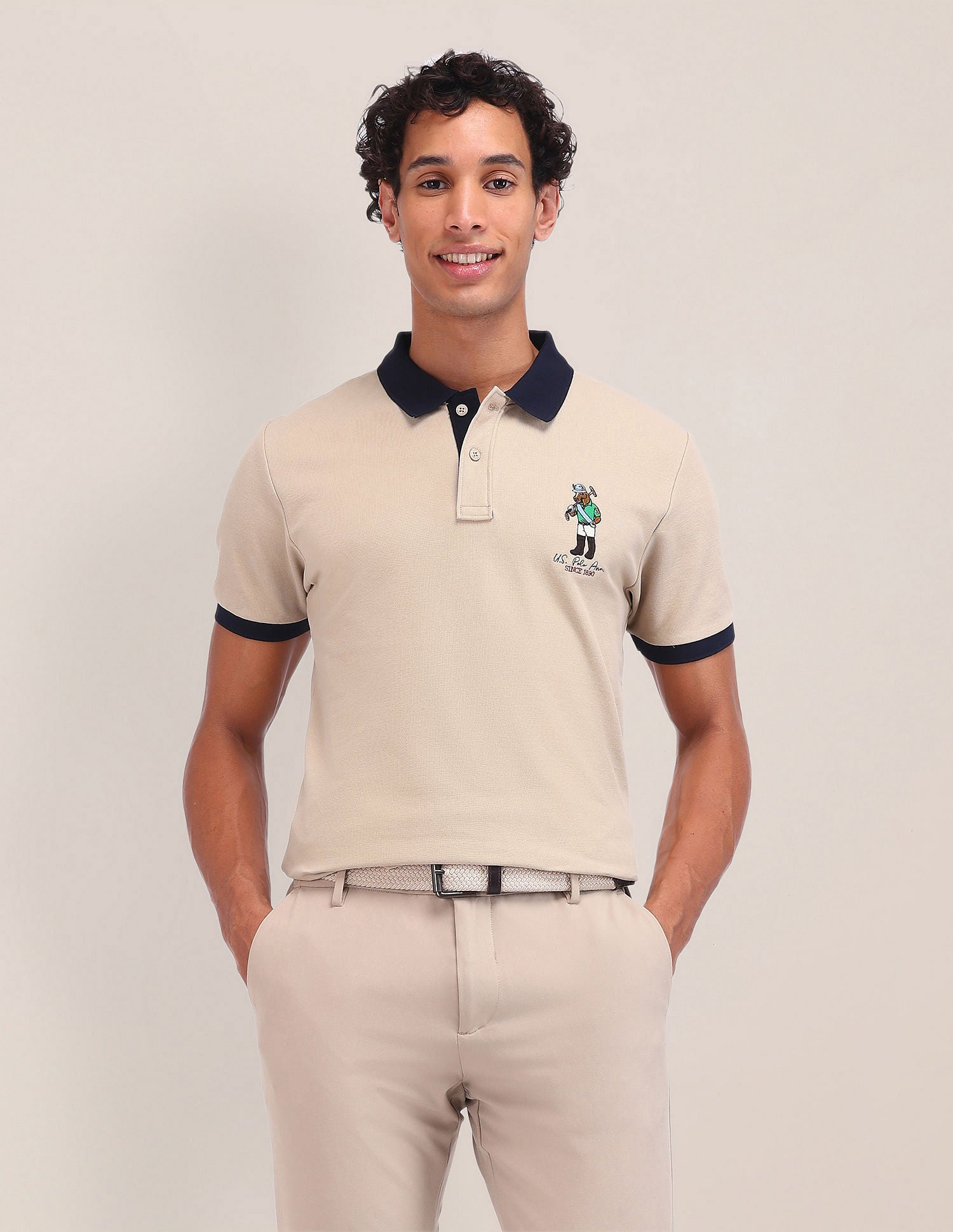 Slim Fit Solid Polo Shirt