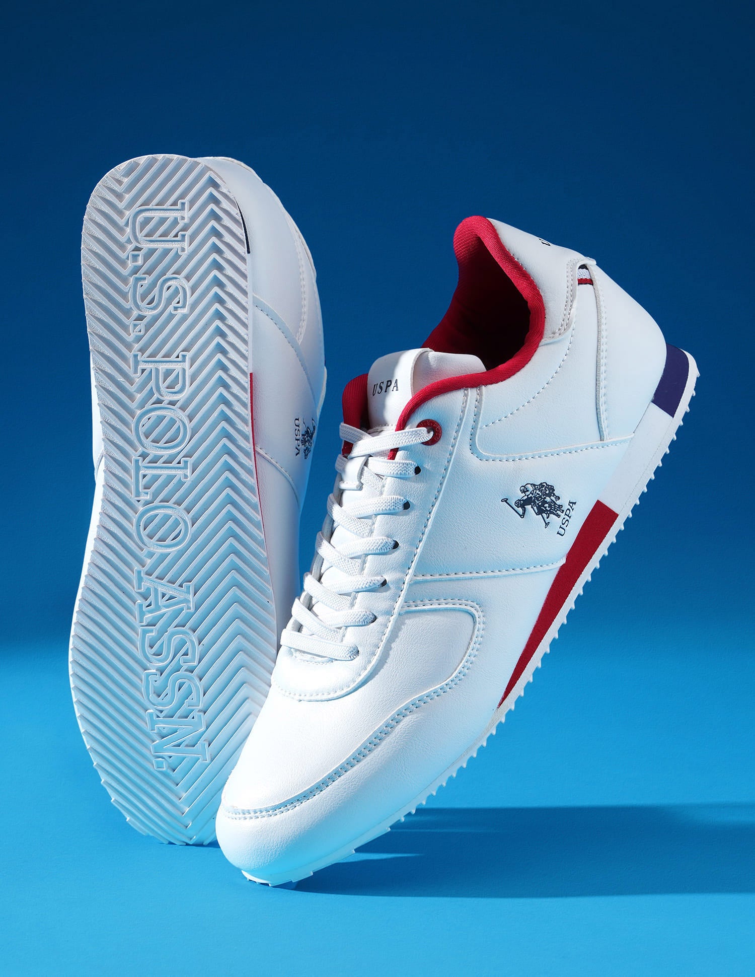 Men Lace-Ups Sorrento 5.0 Sneakers Off White - U.S. Polo Assn. India | Large