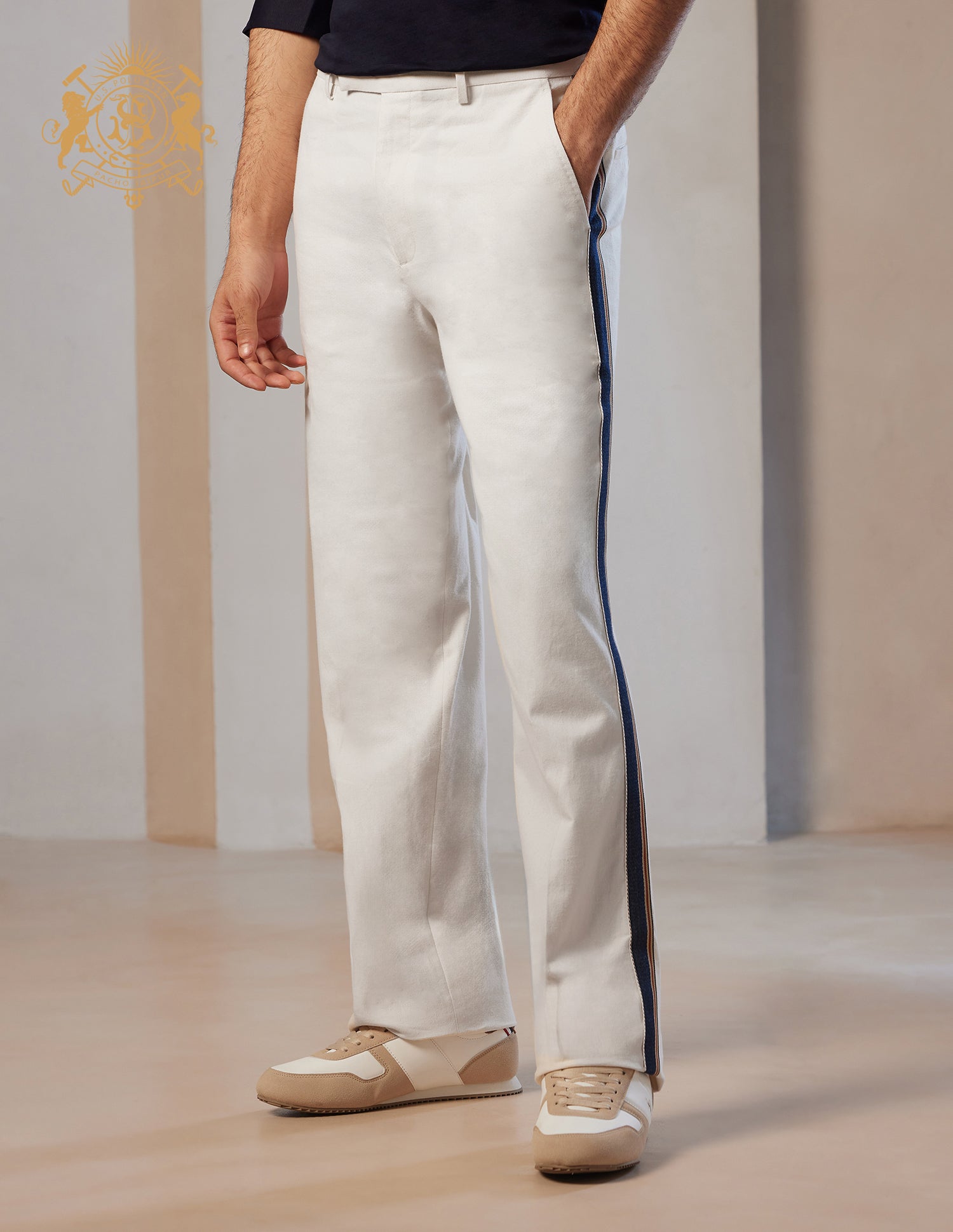 Pacho X Denver Slim Fit Linen Trousers