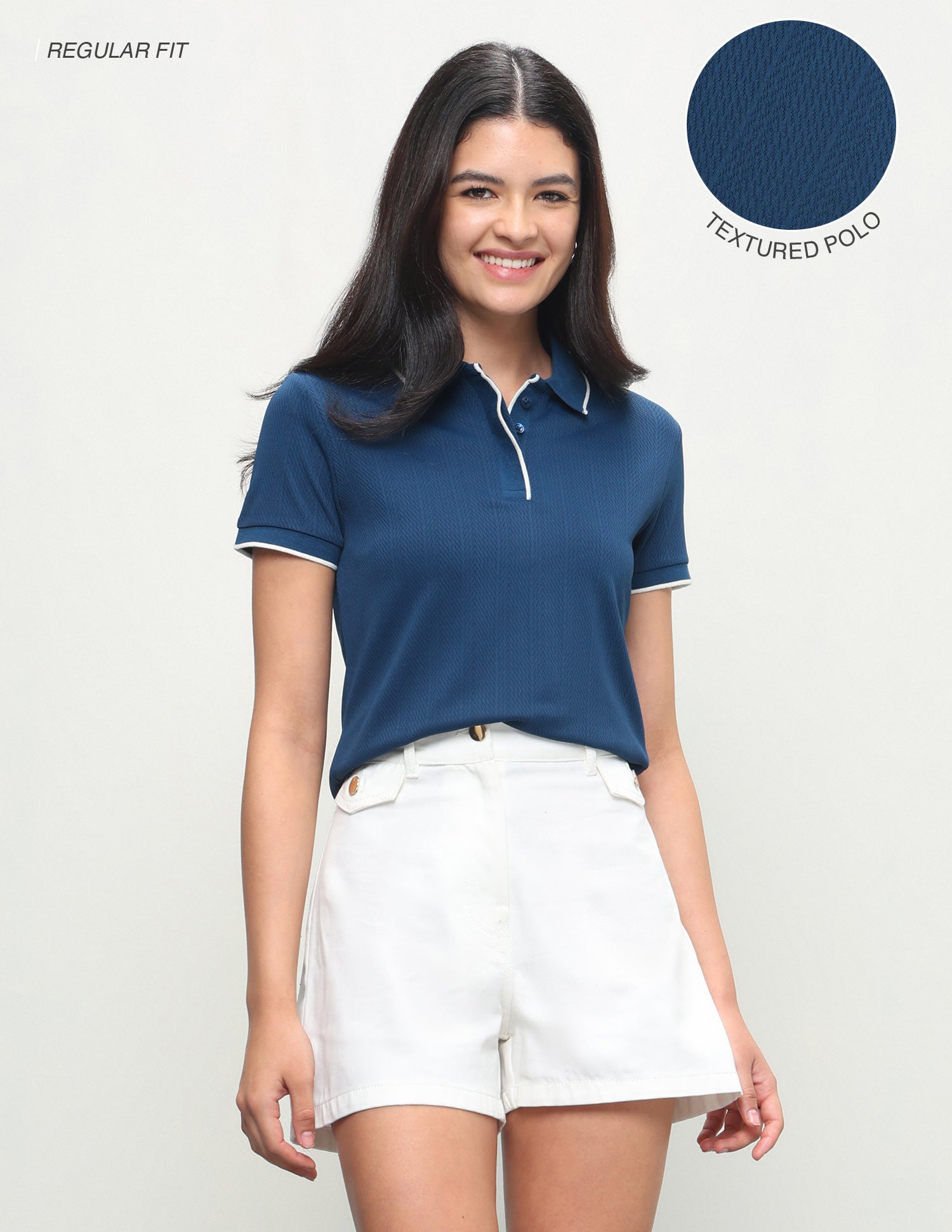 Textured Regular Fit Polo Shirt