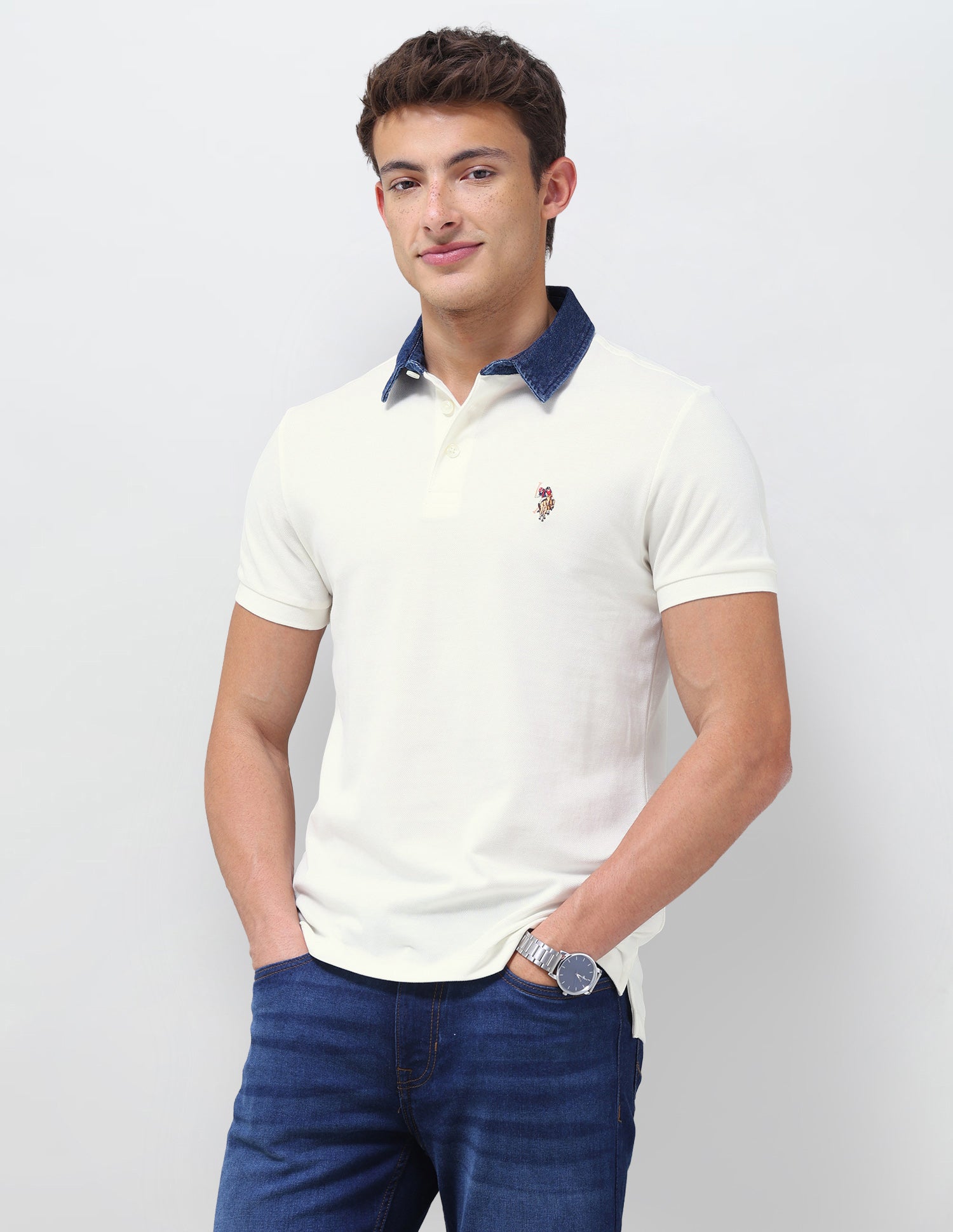 Solid Slim Fit Polo Shirt