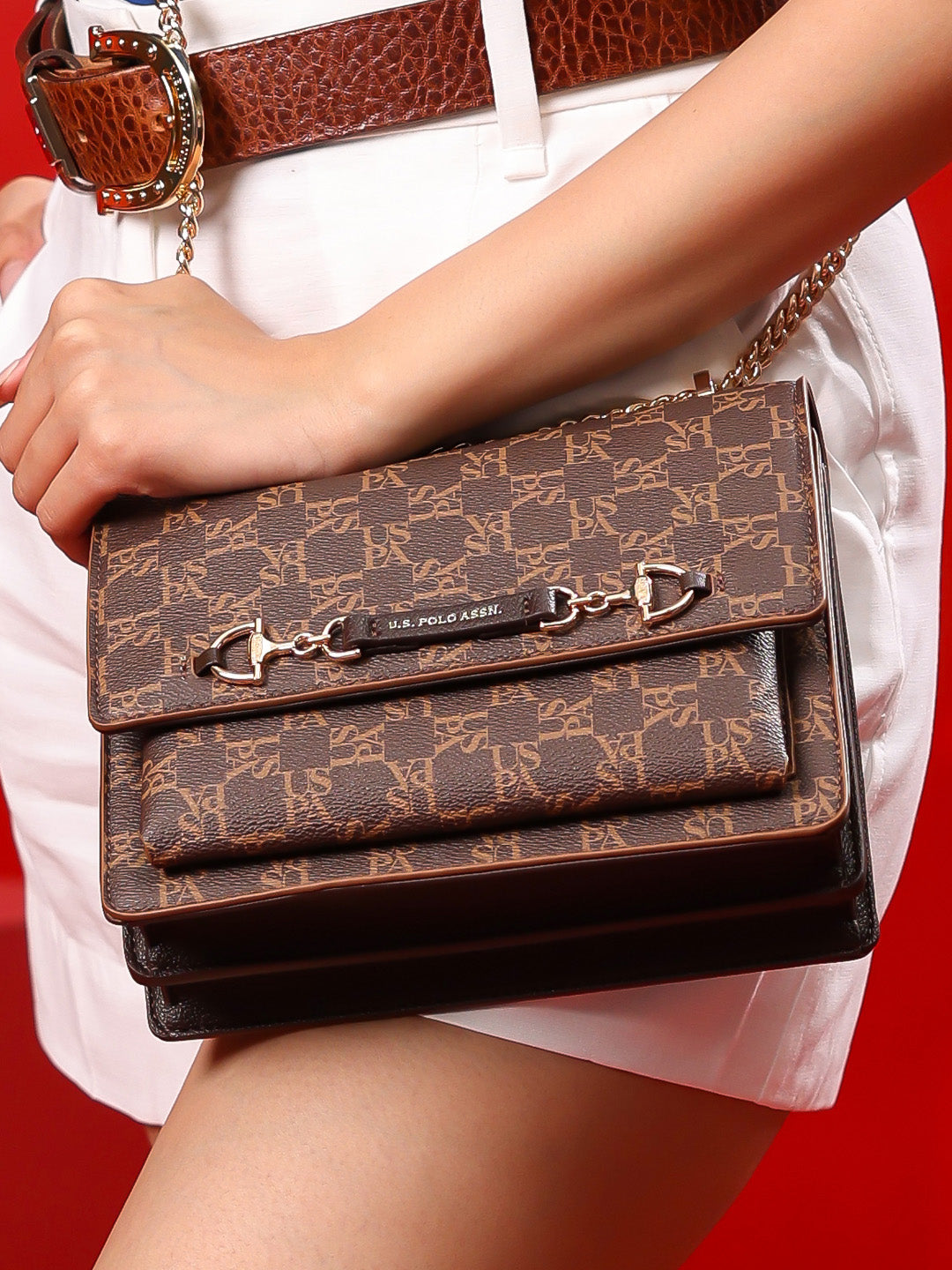 Women Cali Monogram Crossbody Bag