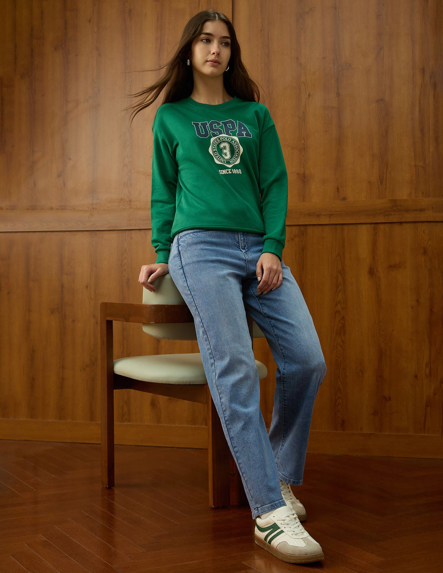 High Rise Straight Fit Jeans