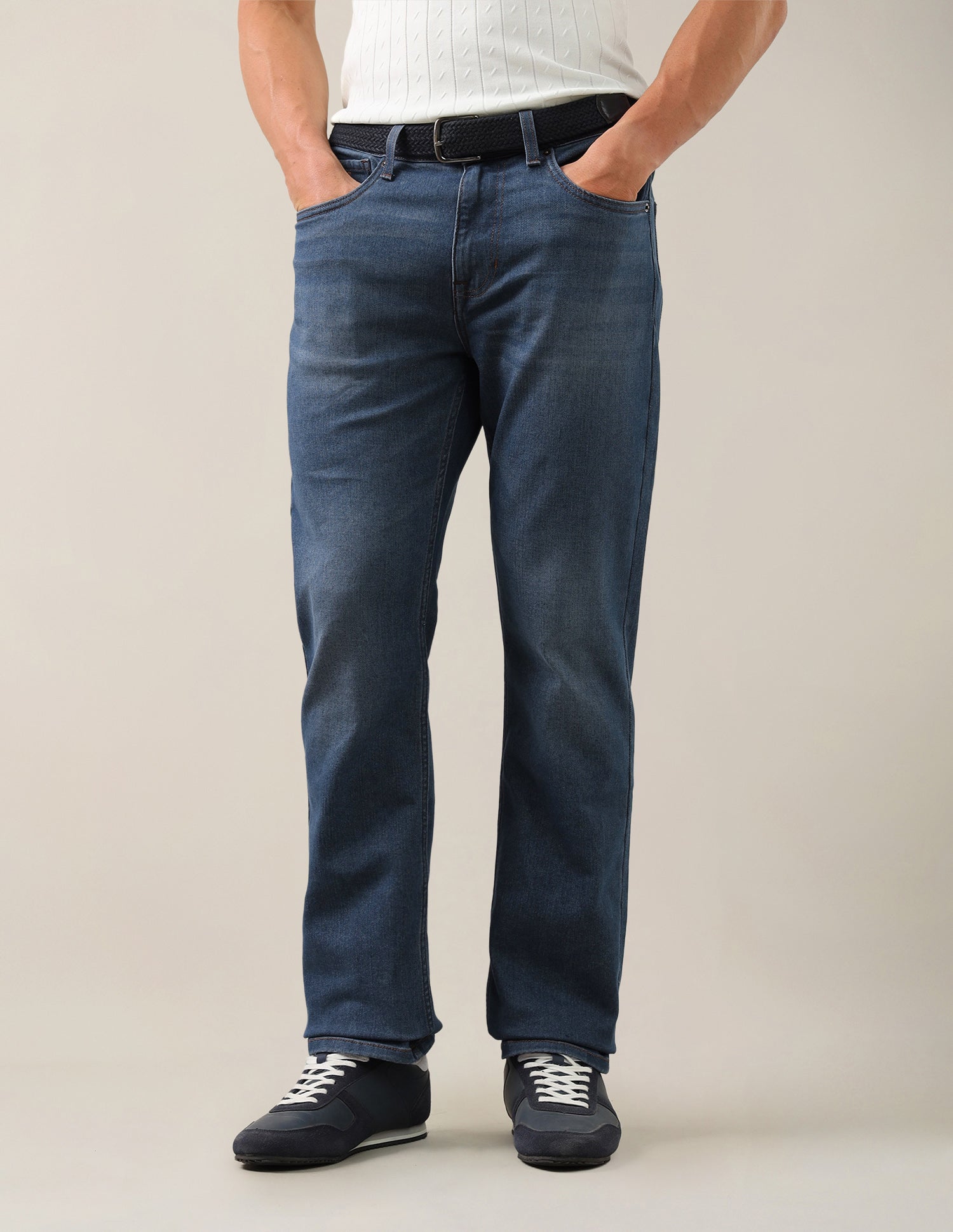 Harold Slim Straight Fit Blue Jeans Indigo - U.S. Polo Assn. India | Large