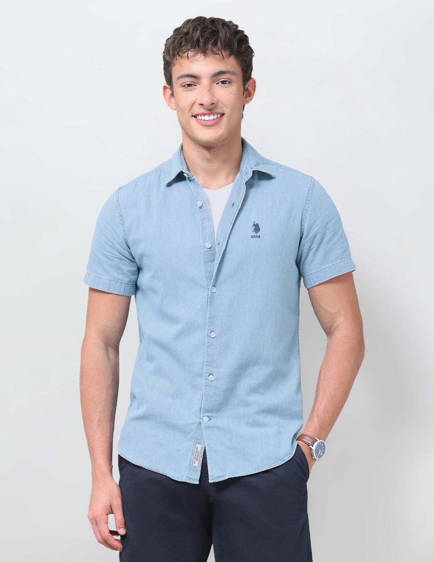 Vertical Striped Relaxed Fit Shirt