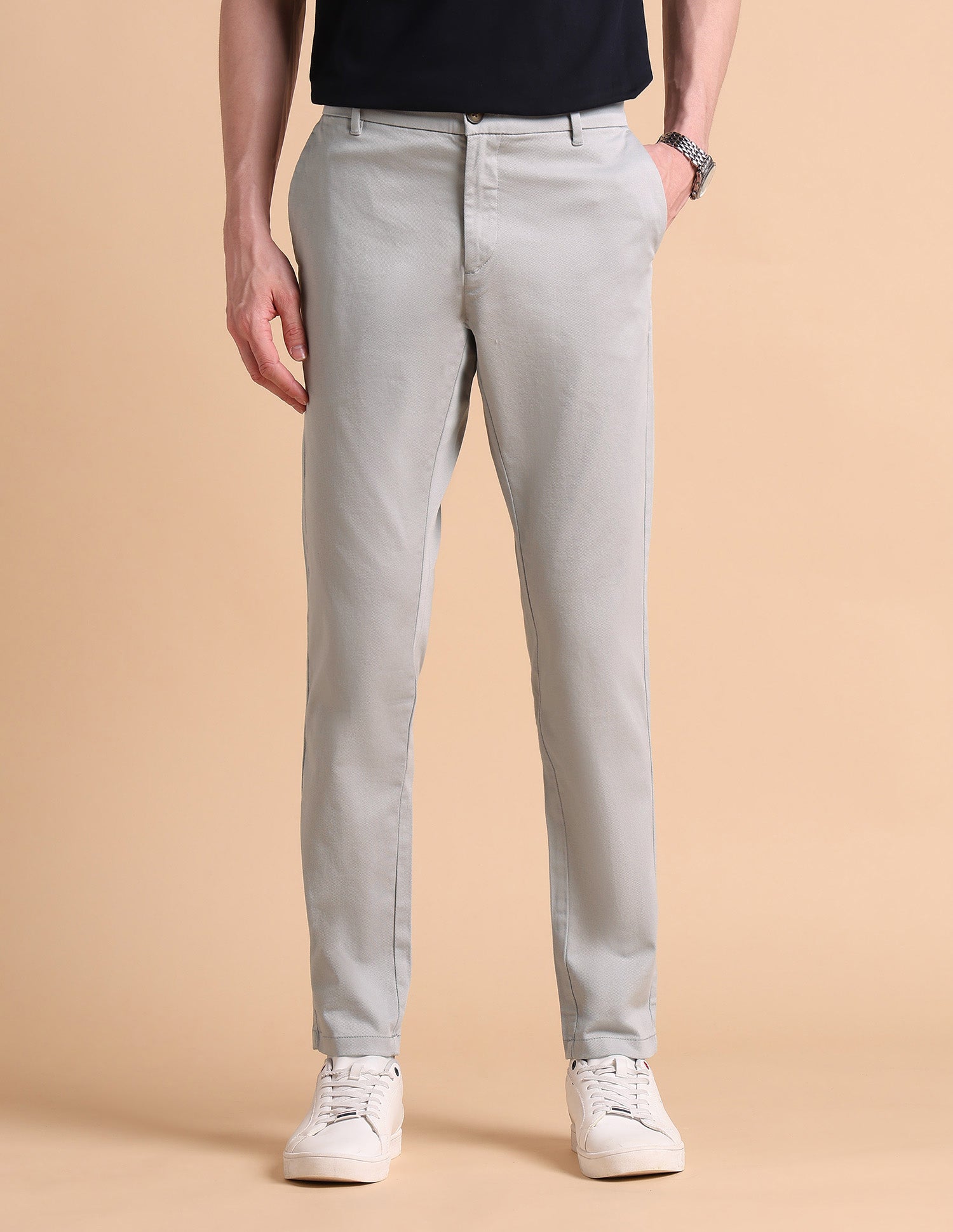 Super Slim Fit Satin Chinos