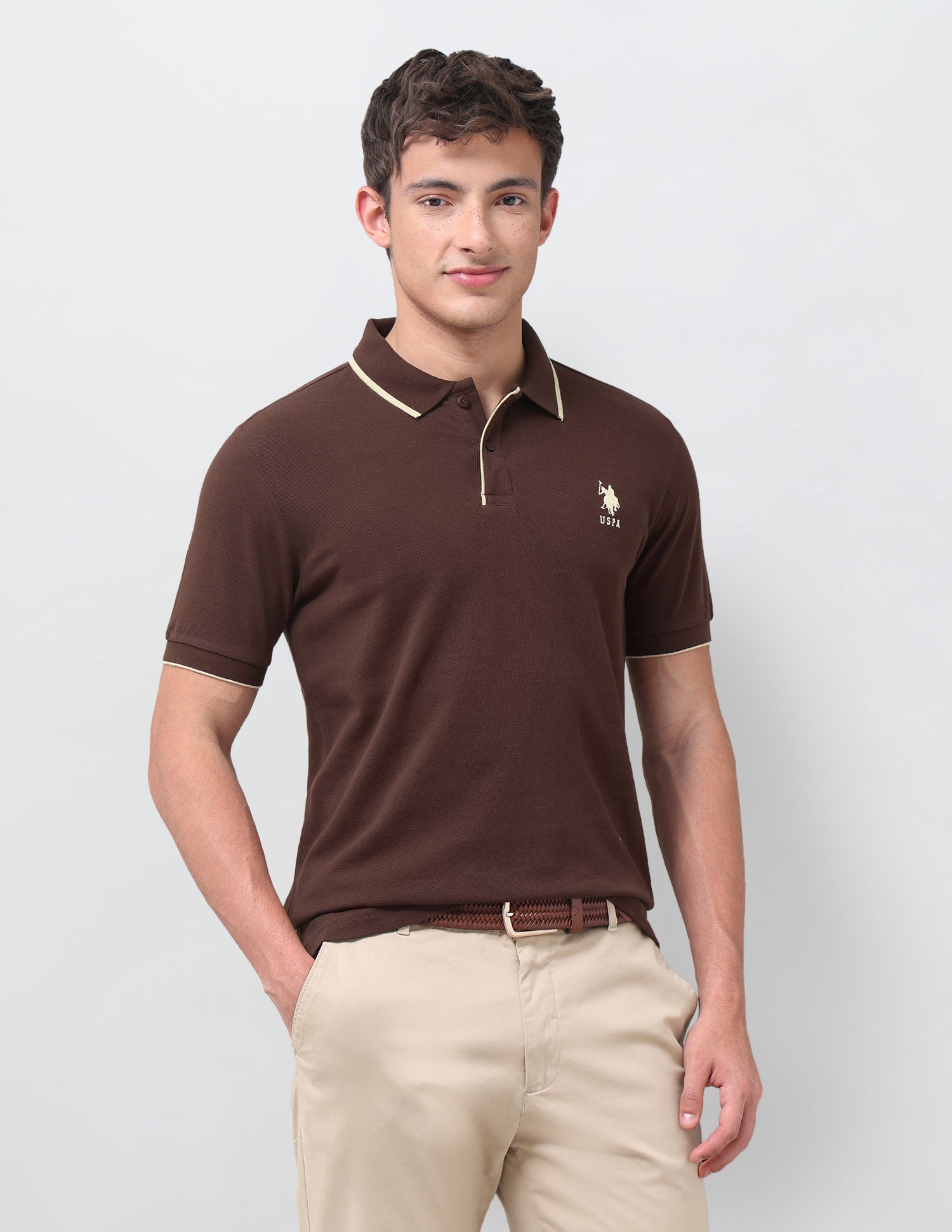 Solid Regular Fit Polo Shirt