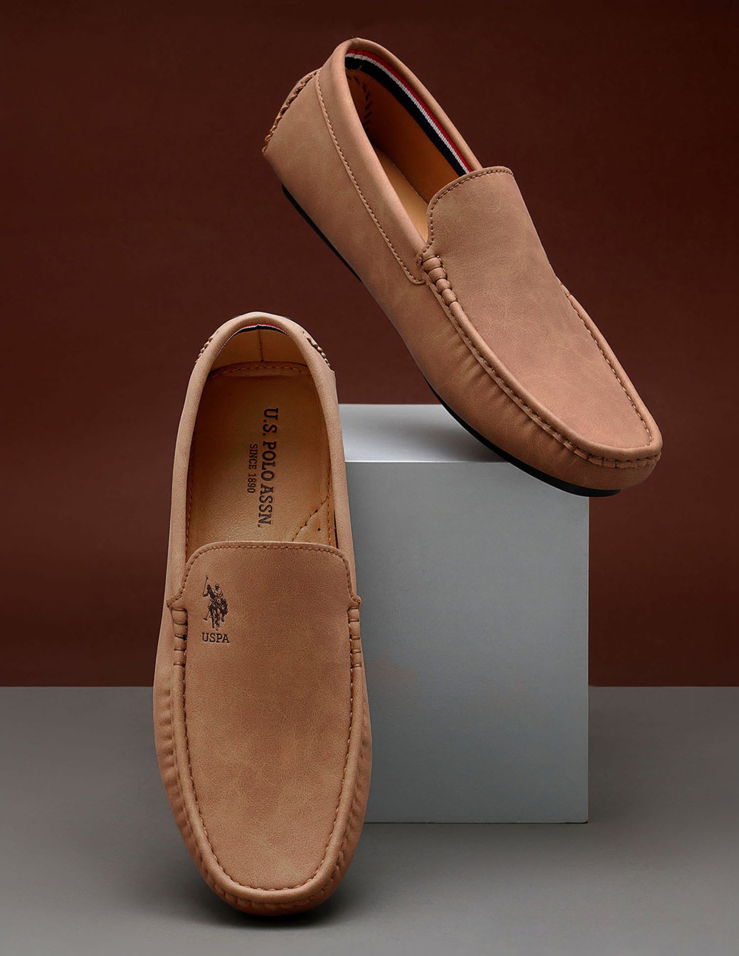 Men Aaron 6.0 Loafers Tan - U.S. Polo Assn. India | Large