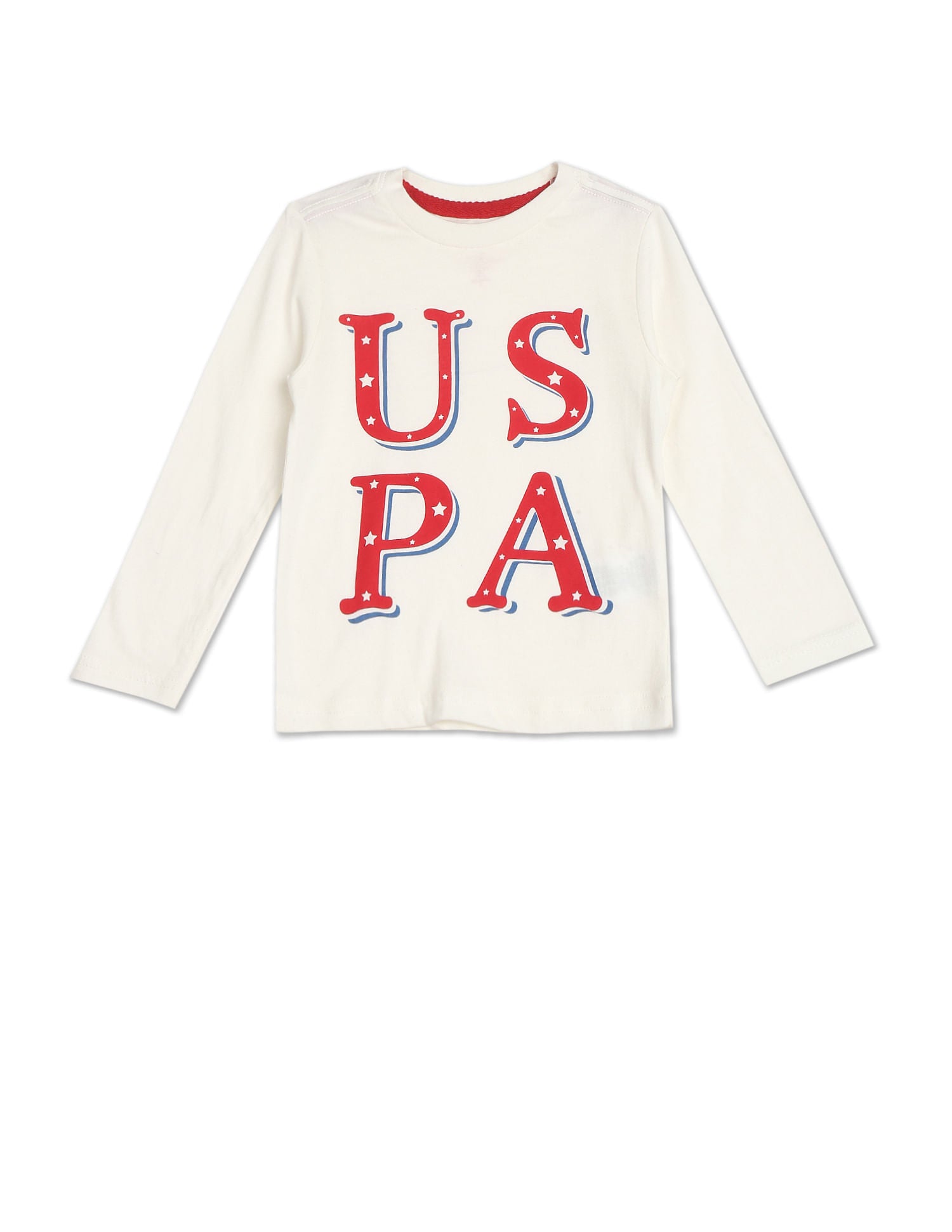 Long Sleeve Brand Print T-Shirt