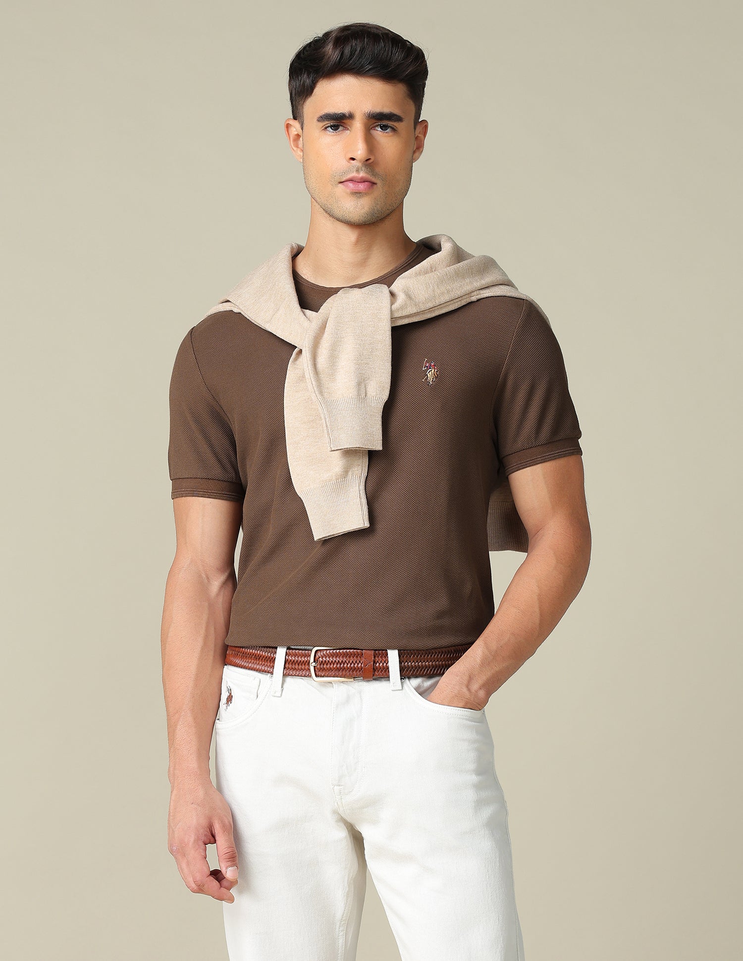 Pure Cotton Muscle Fit T- Shirt