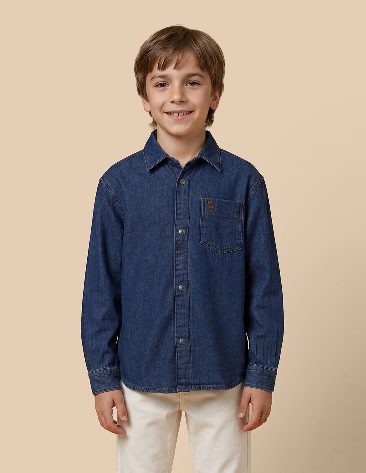 Boxy Fit Denim Shirt