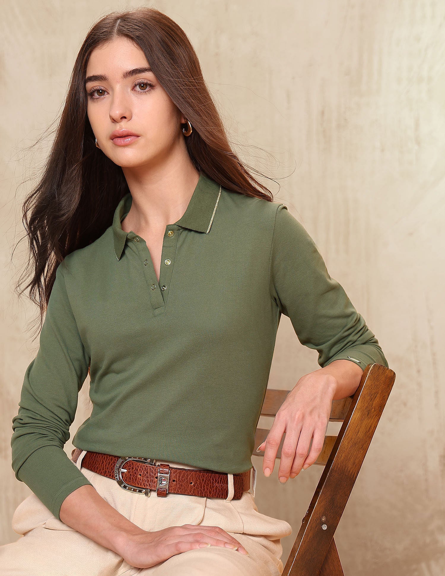 Regular Fit Solid Polo Shirt