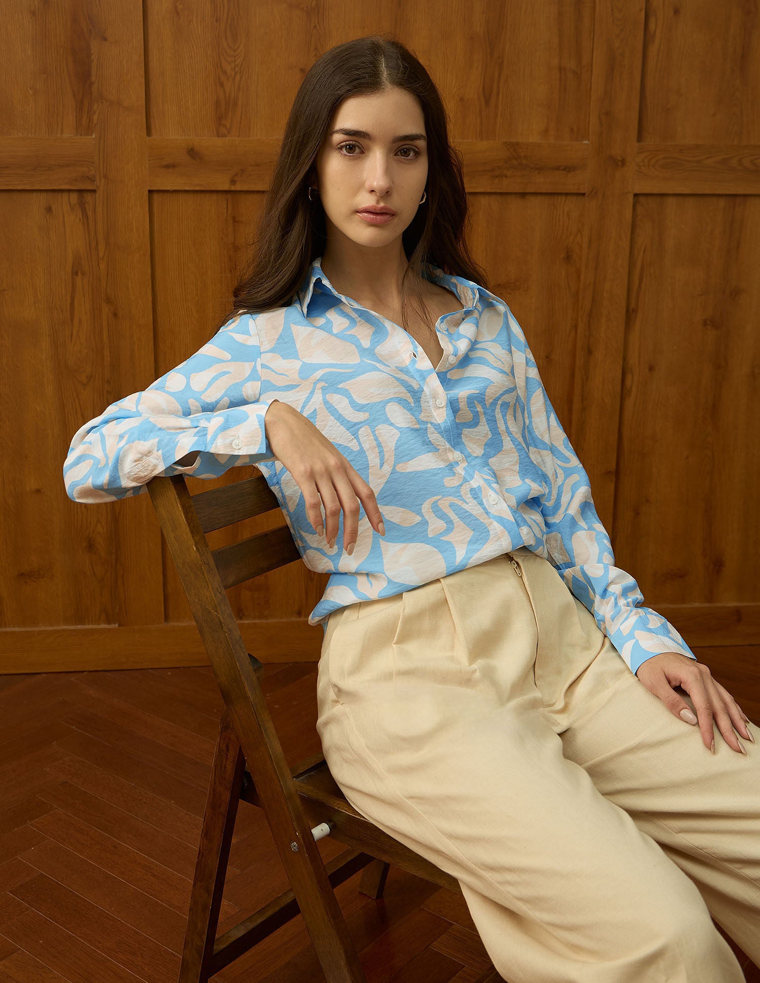 Relaxed Fit Abstract Printed Shirt