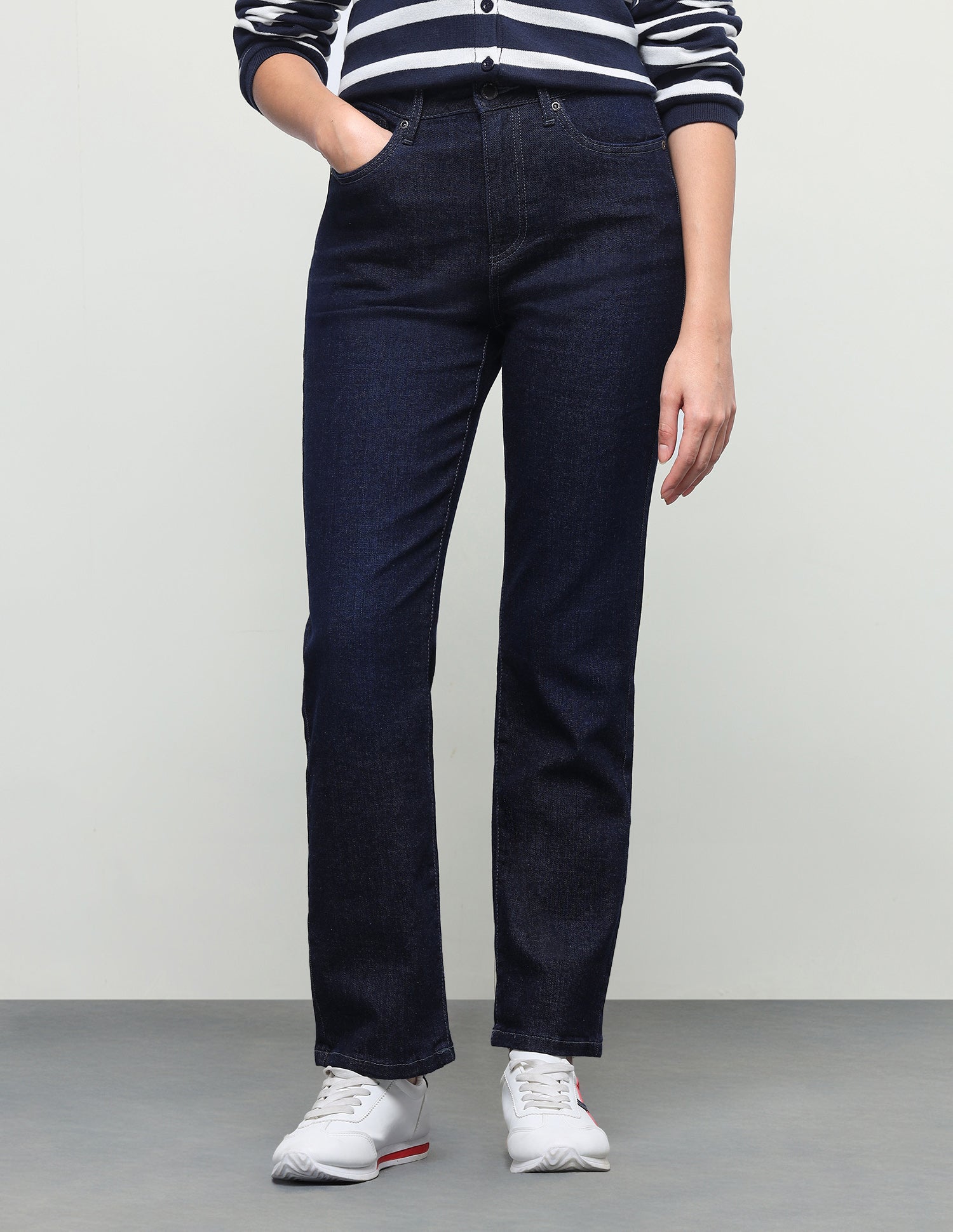 Straight Fit Blue Jeans Dark Blue - U.S. Polo Assn. India | Large