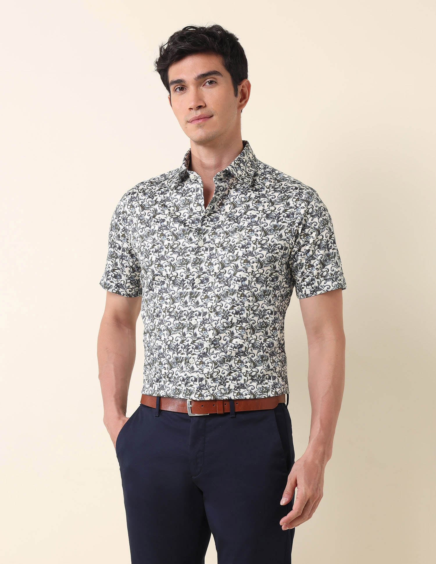 All Over Printed Tailored Fit Shirt