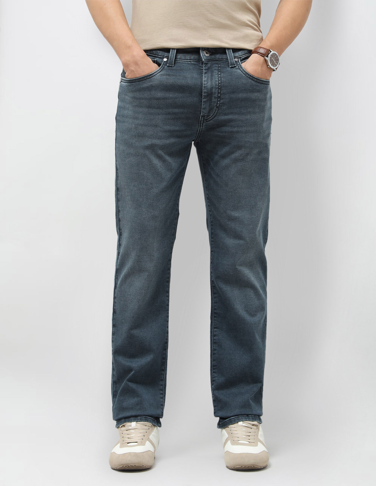 Harold Slim Straight Fit Blue Jeans