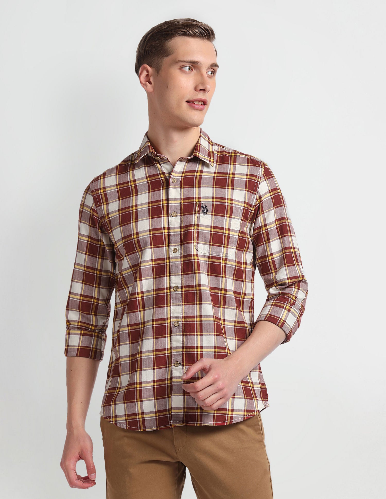 Tartan Check Herringbone Shirt