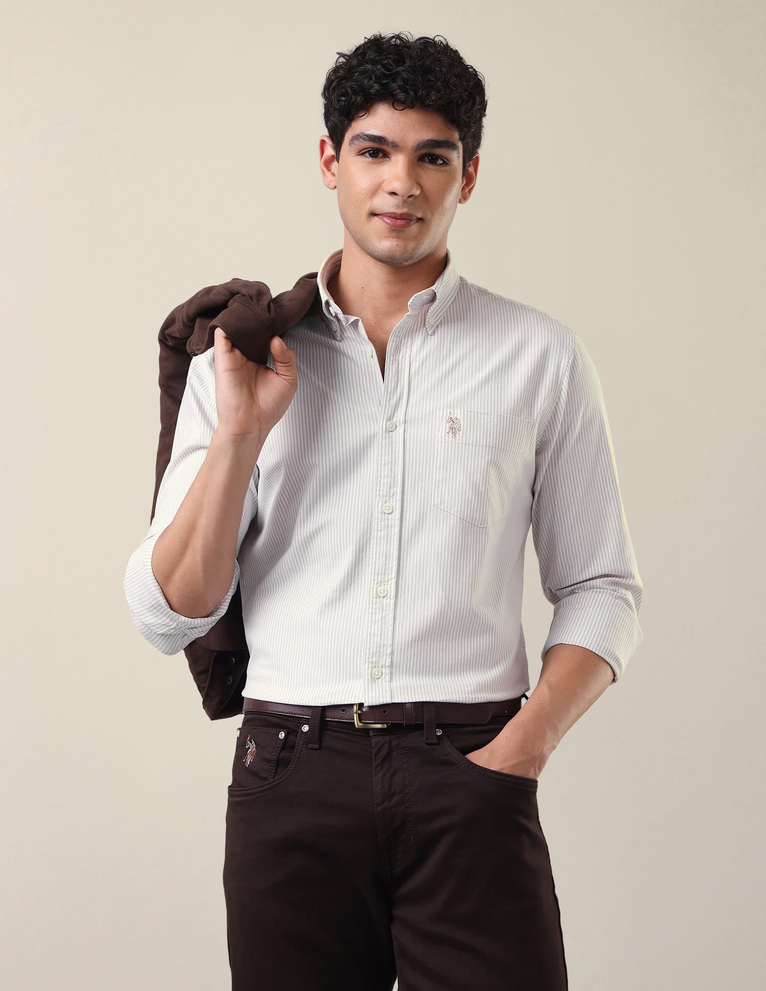 Vertical Striped Regular Fit Shirt