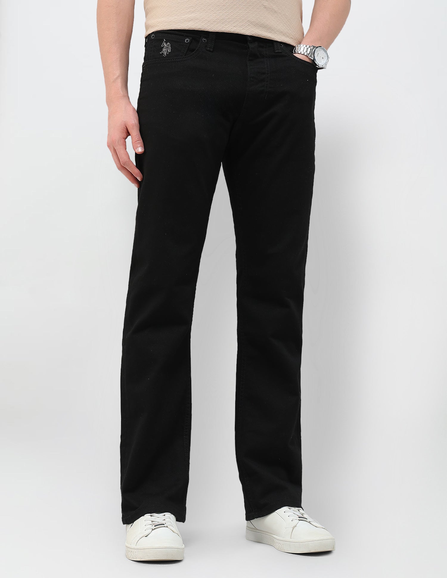 Connor Boot Cut Black Jeans Black - U.S. POLO ASSN. | Large