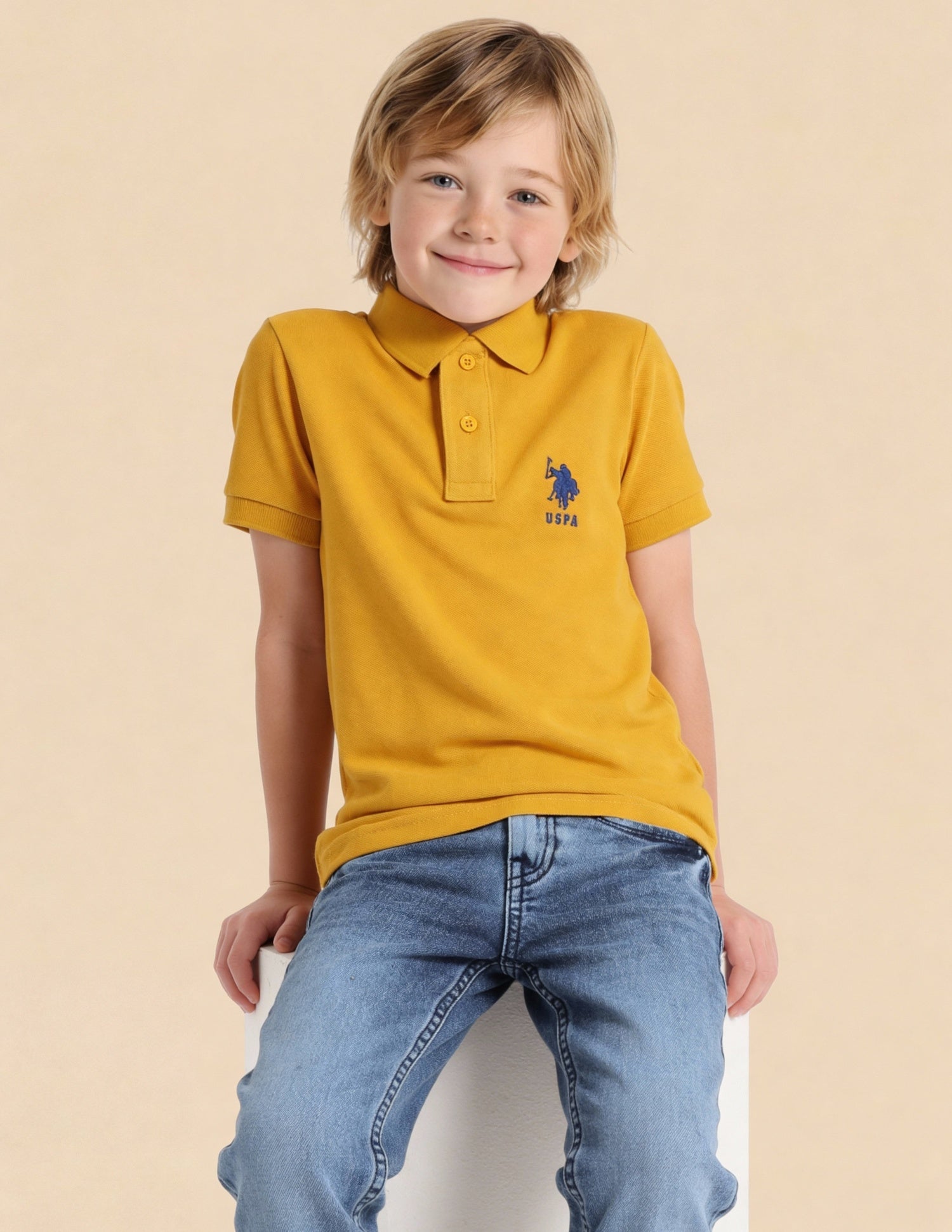 Pure Cotton Solid Polo Shirt