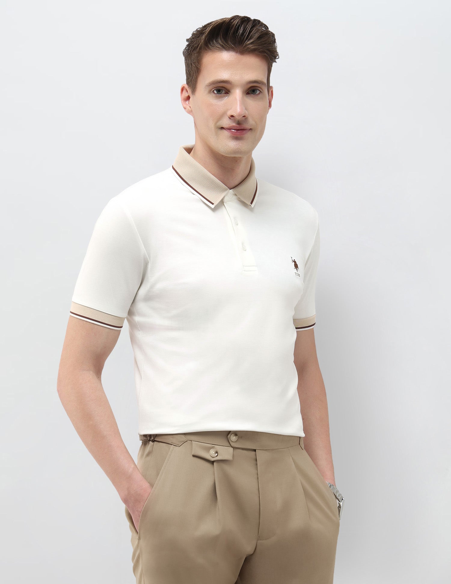 Solid Slim Fit Polo Shirt