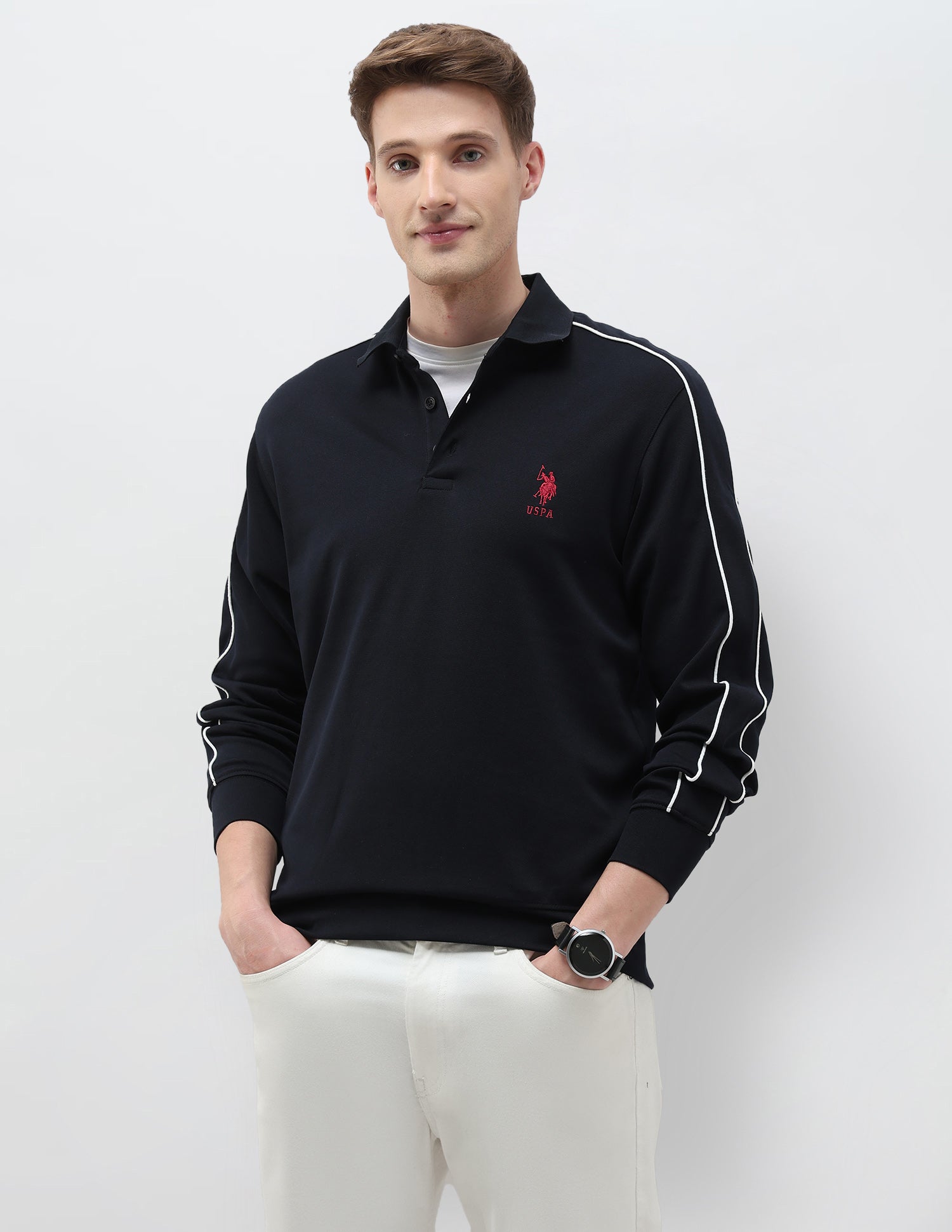 Solid Regular Fit Sweatshirt