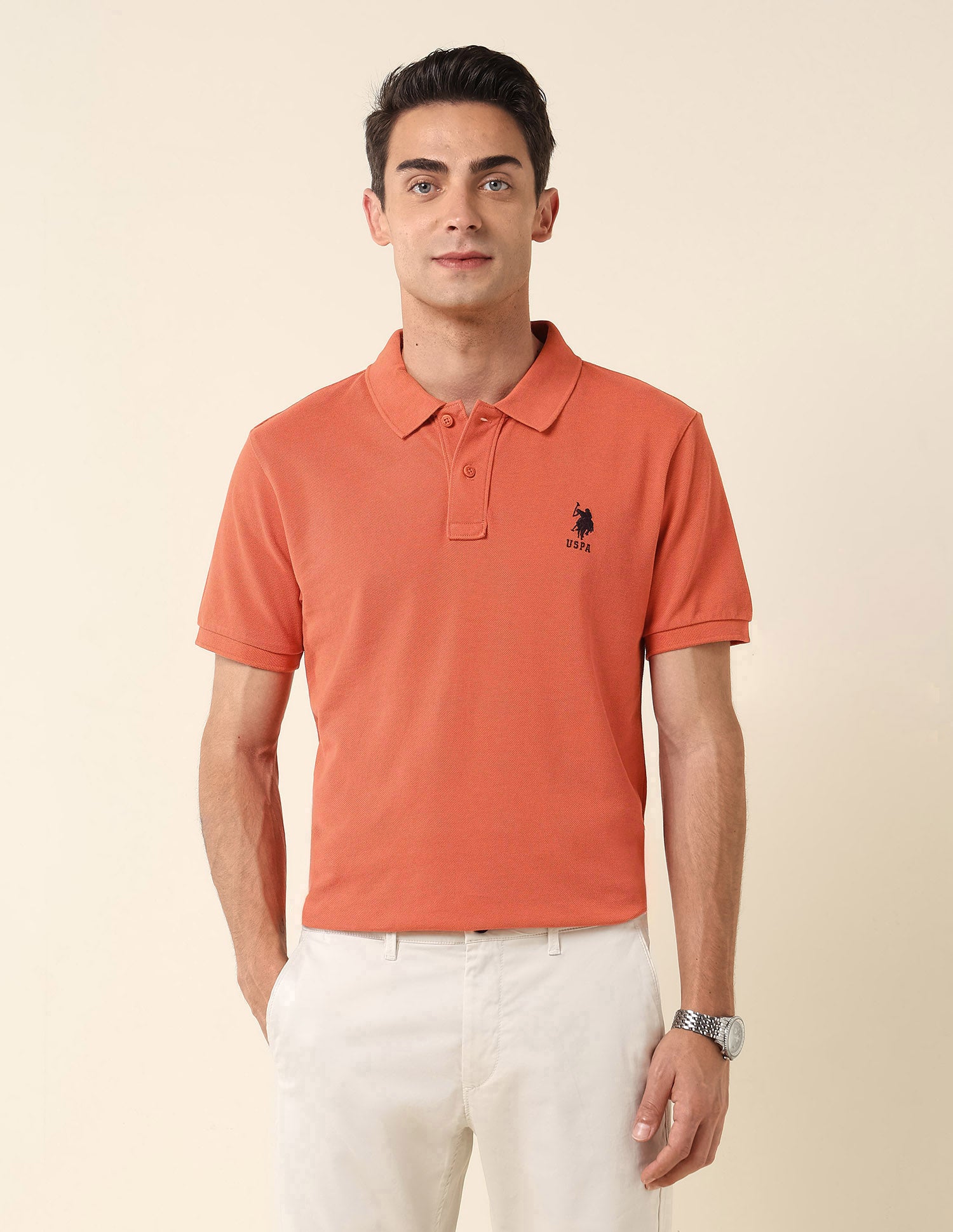 Slim Fit Pure Cotton Polo Shirt