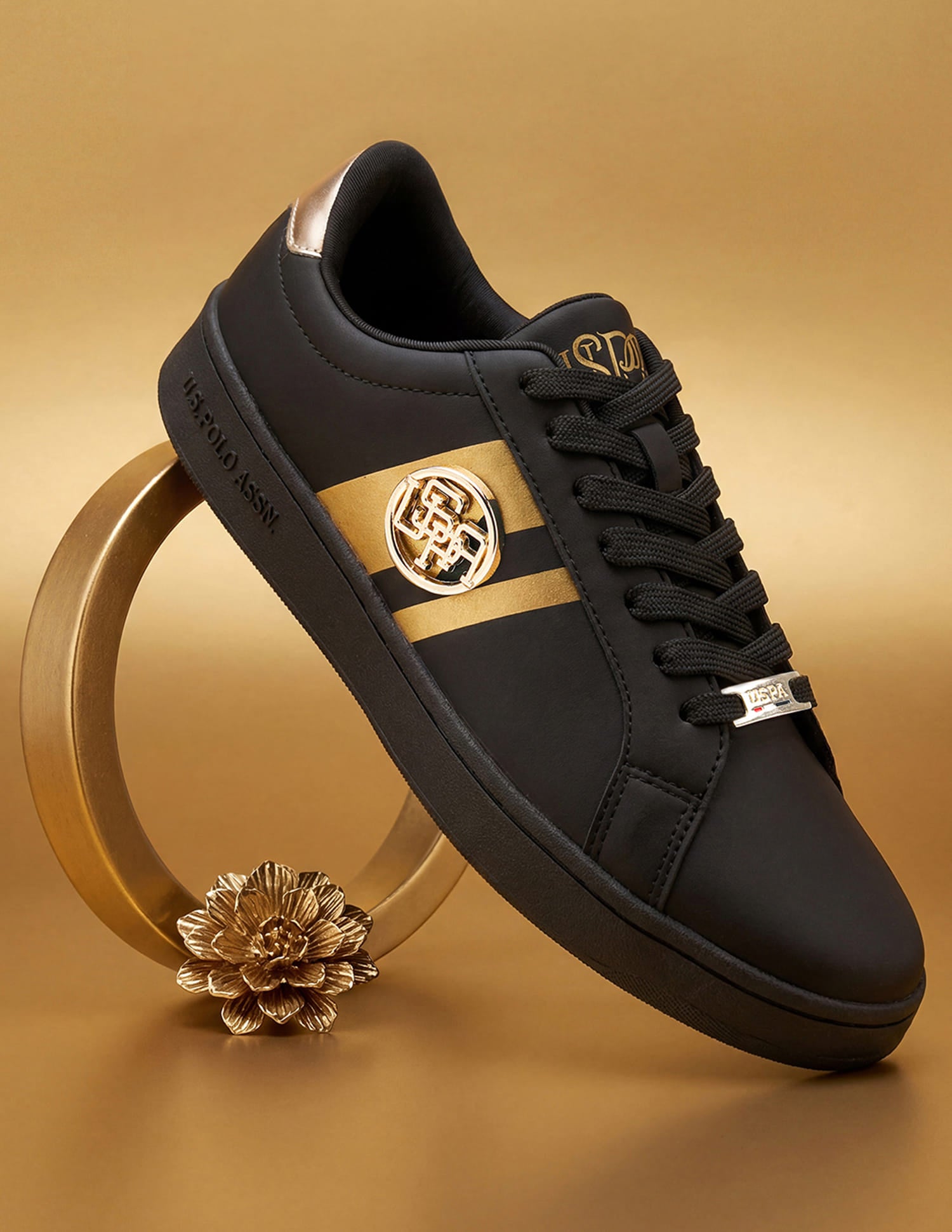 Emery 3.0 Black Sneakers Shoes Black - U.S. Polo Assn. India | Large