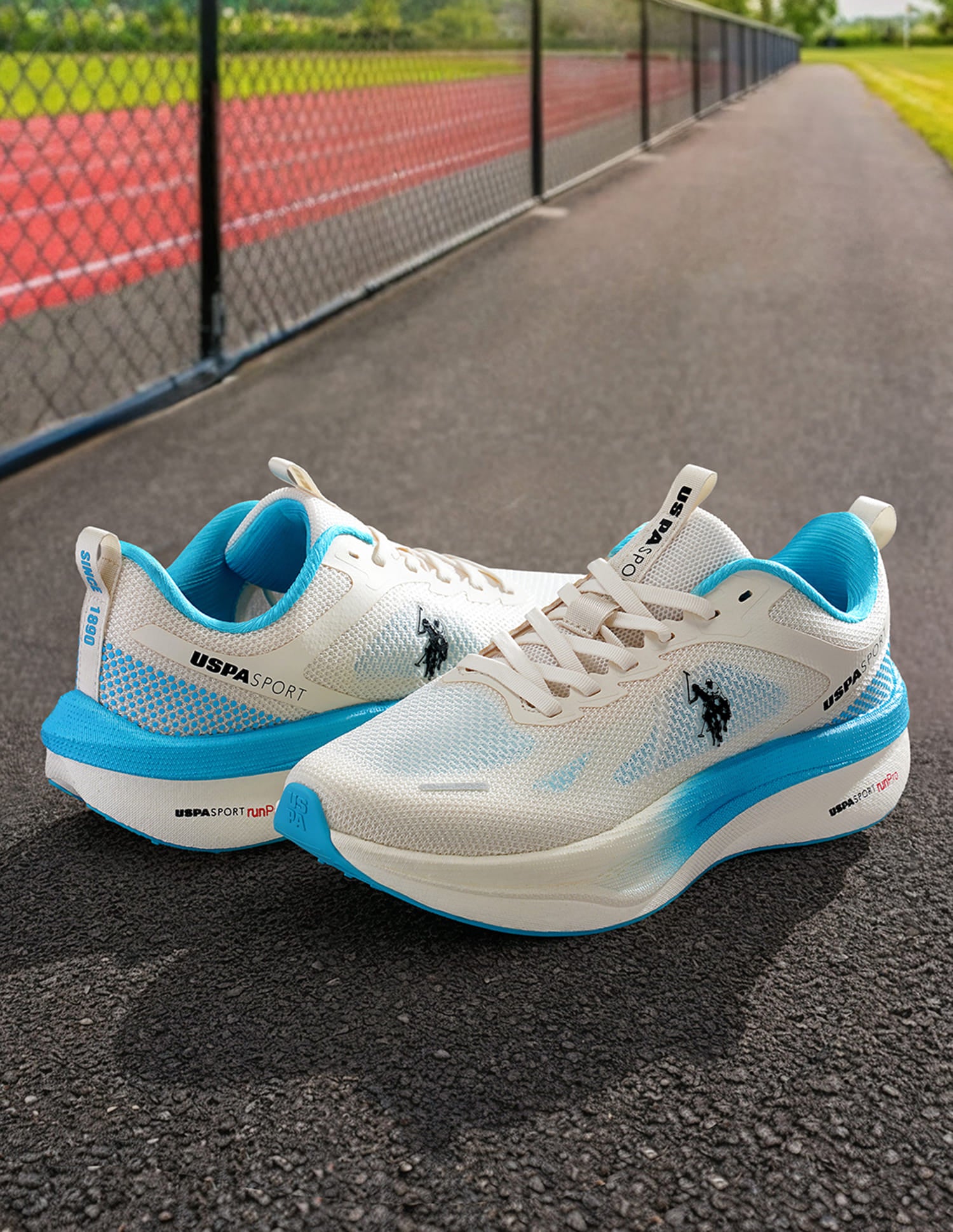 Men Werner USPA Sport Runpro Running Shoes Cream - U.S. Polo Assn. India | Large