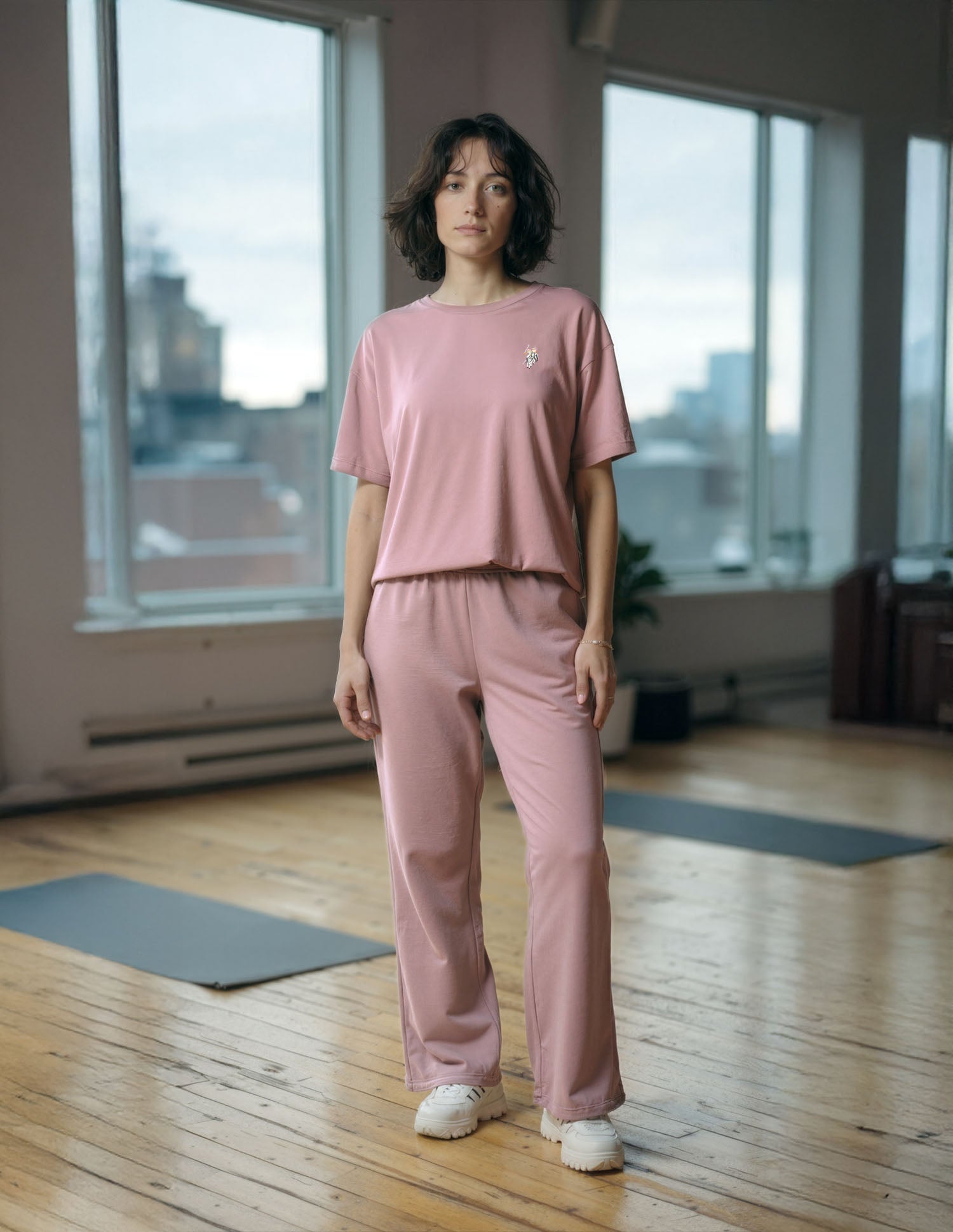High-Rise Wide Leg Lounge Pants