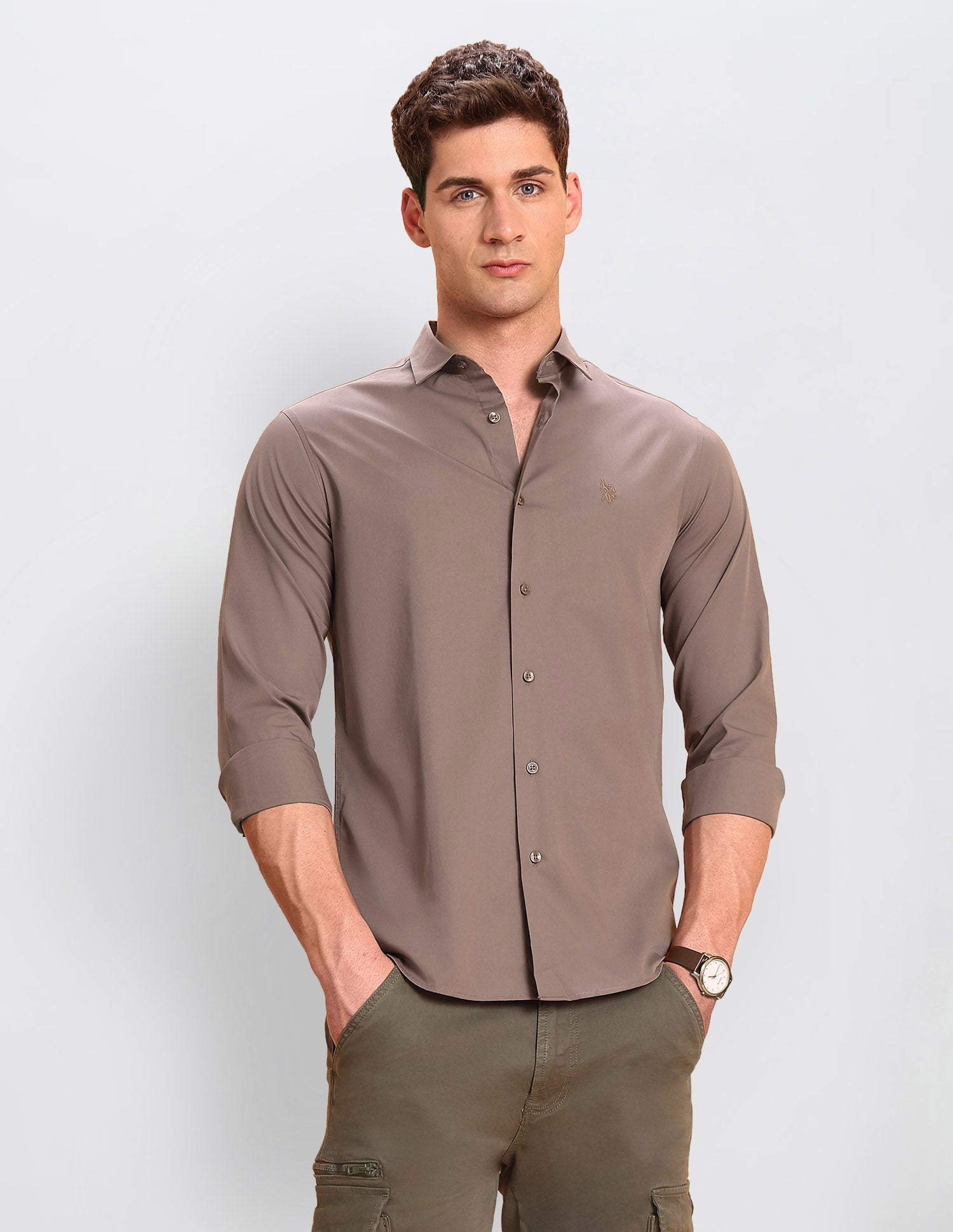 Tailored Fit Solid Shirt
