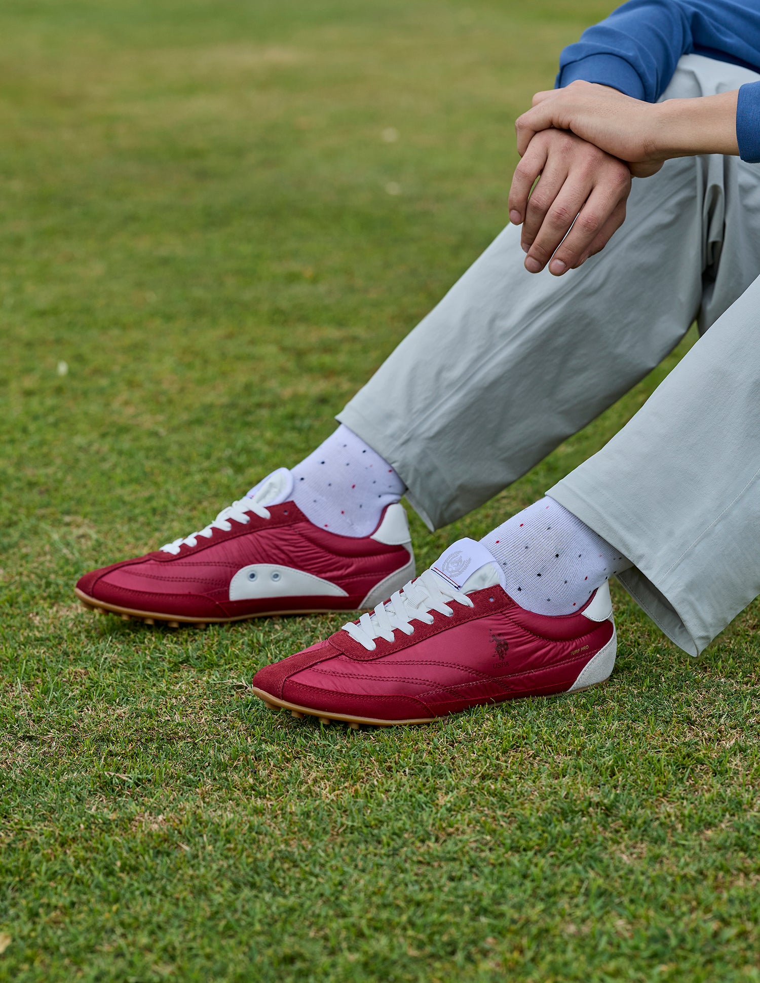 Colour Blocked Turf Pro Sneakers Burgundy - U.S. Polo Assn. India | Large
