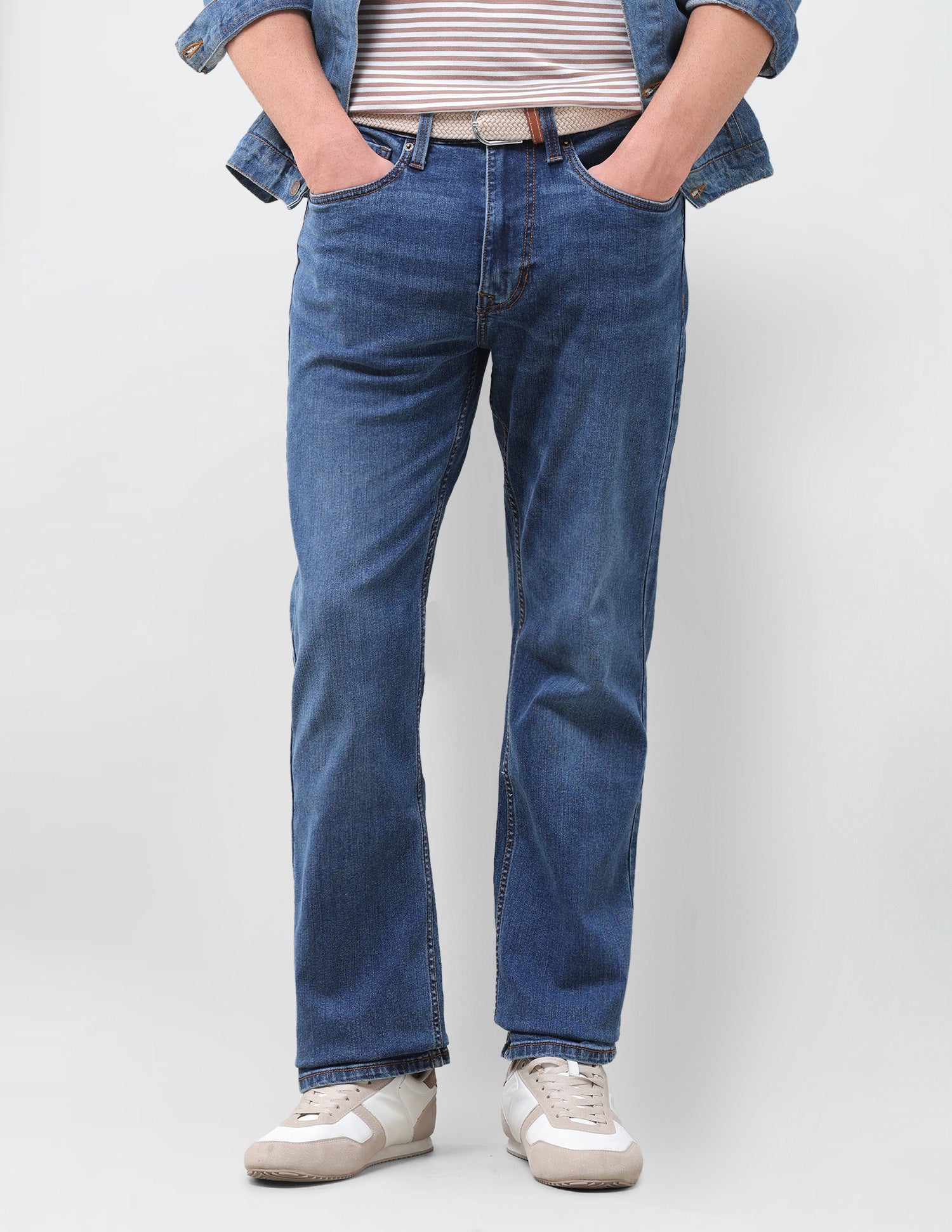Connor Bootcut Fit Blue Jeans Indigo - U.S. Polo Assn. India | Large