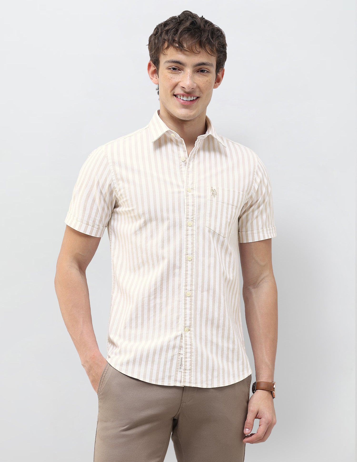 Vertical Striped Regular Fit Shirt