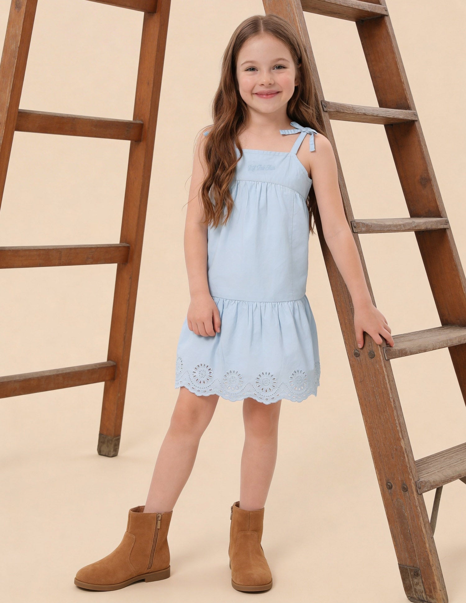 Cut Work Embroidered Dress