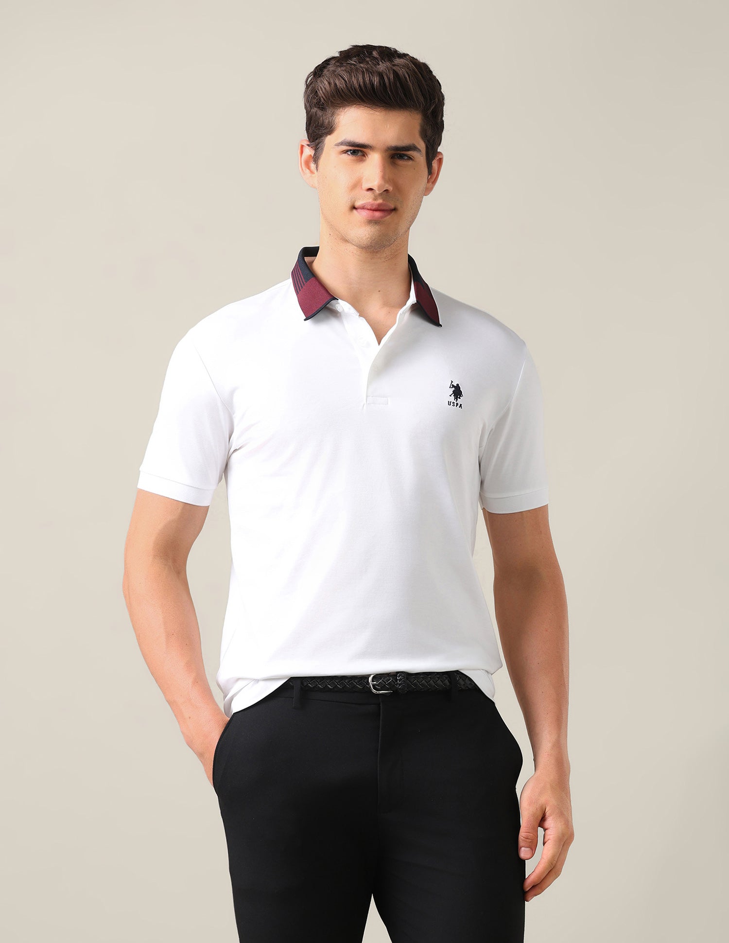 Solid Slim Fit Polo Shirt