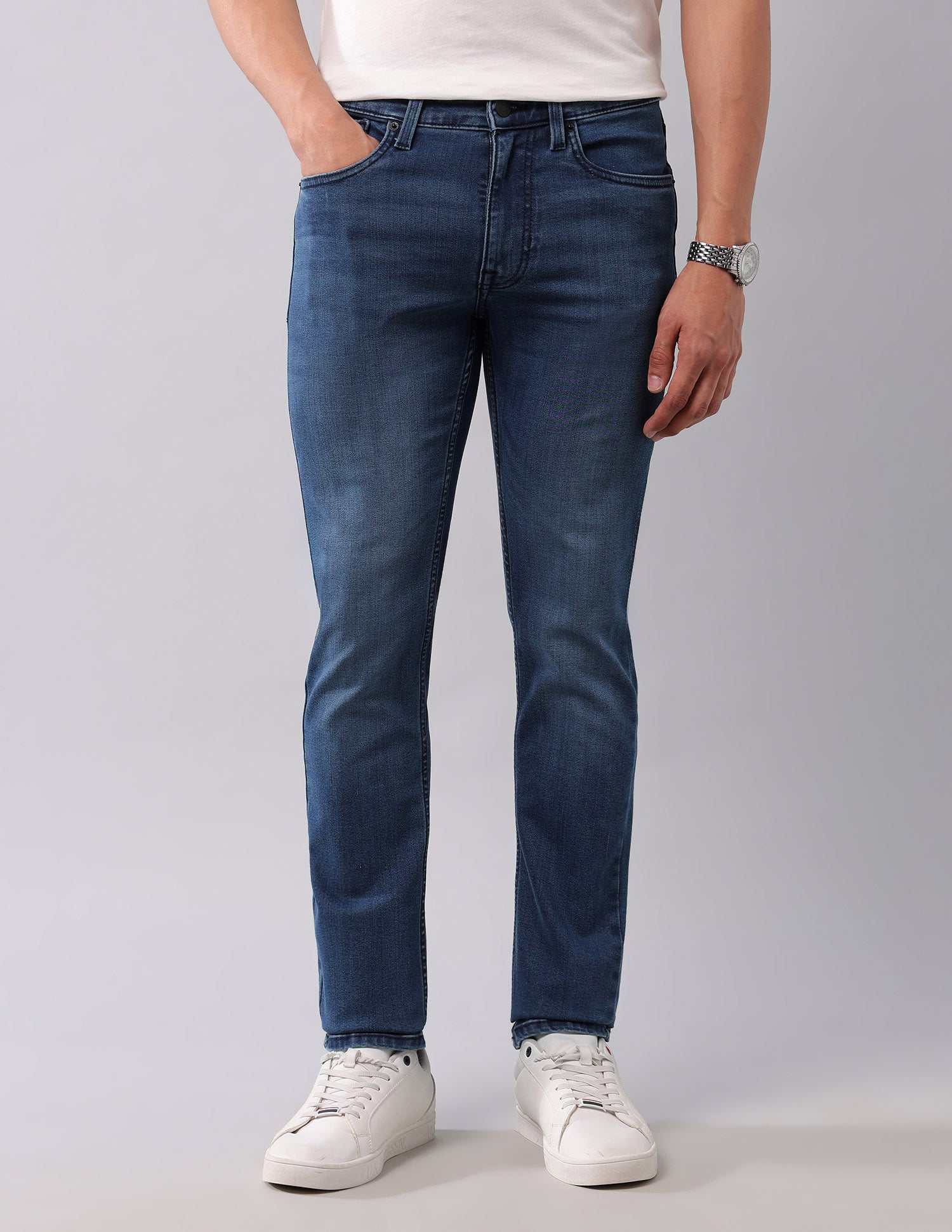 Regallo Skinny Fit Blue Jeans Blue - U.S. Polo Assn. India | Large