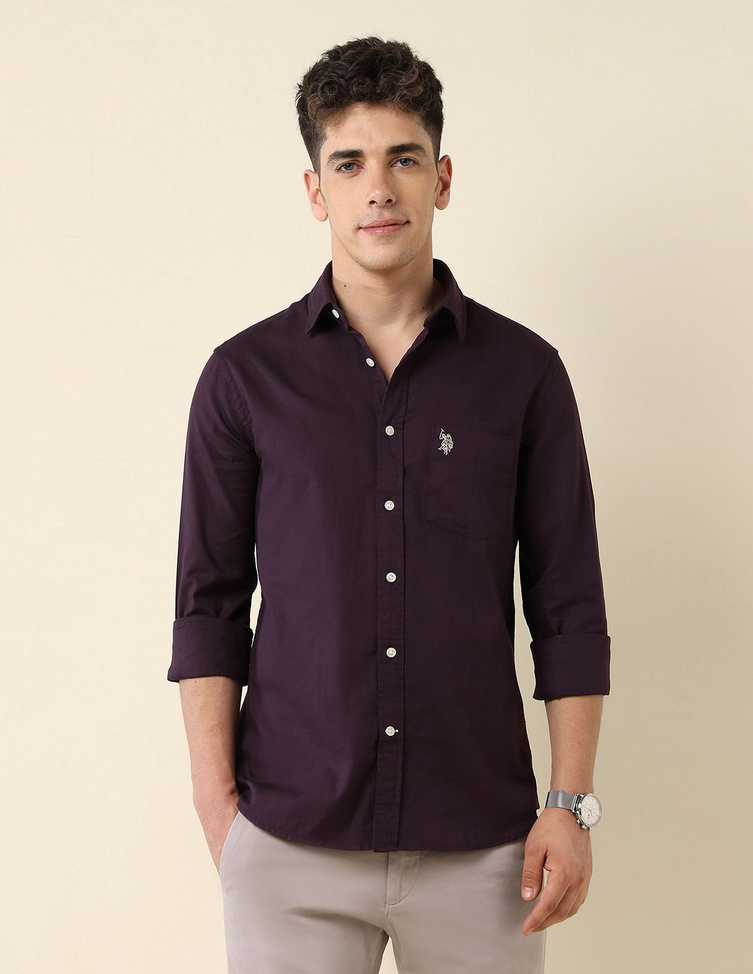 Tailored Fit Dobby Shirt