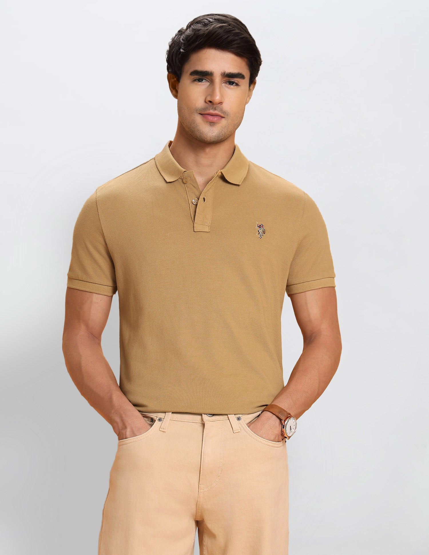 Pure Cotton Muscle Fit Polo Shirt