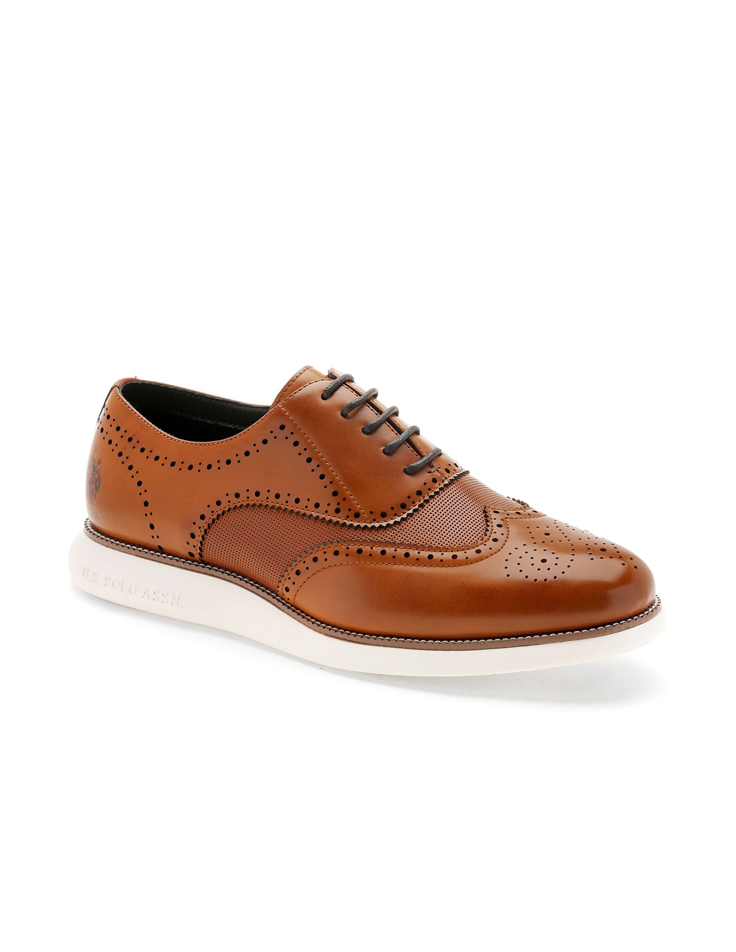 Men Marco Tan Work Casuals Lace Up Shoes Brown - U.S. Polo Assn. India | Large