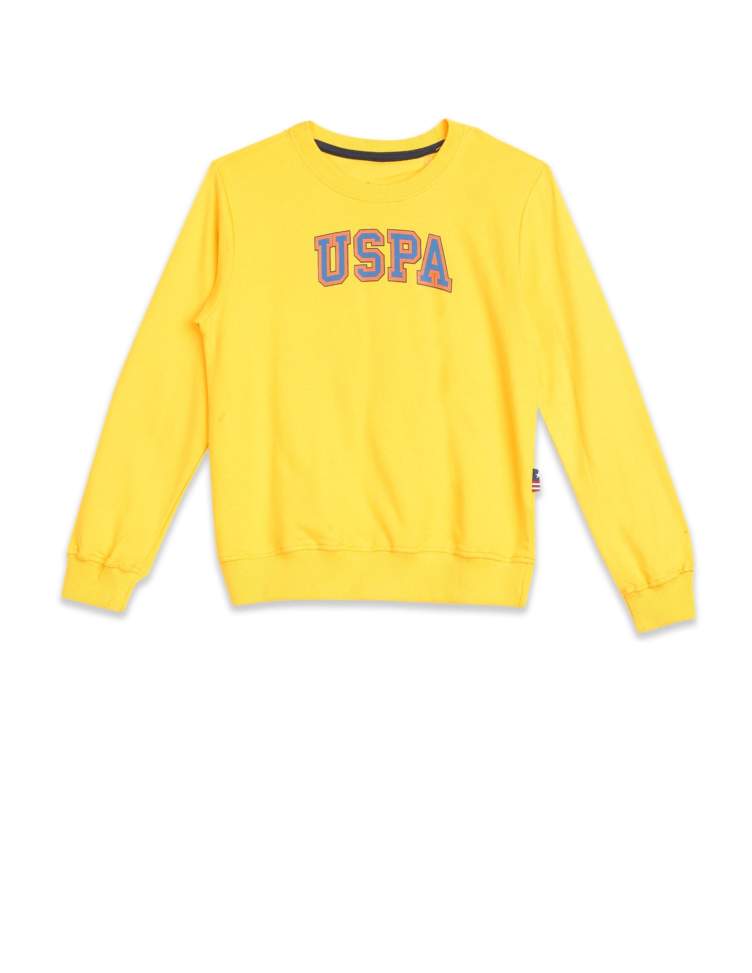 Crew Neck Brand Print Sweatshirt