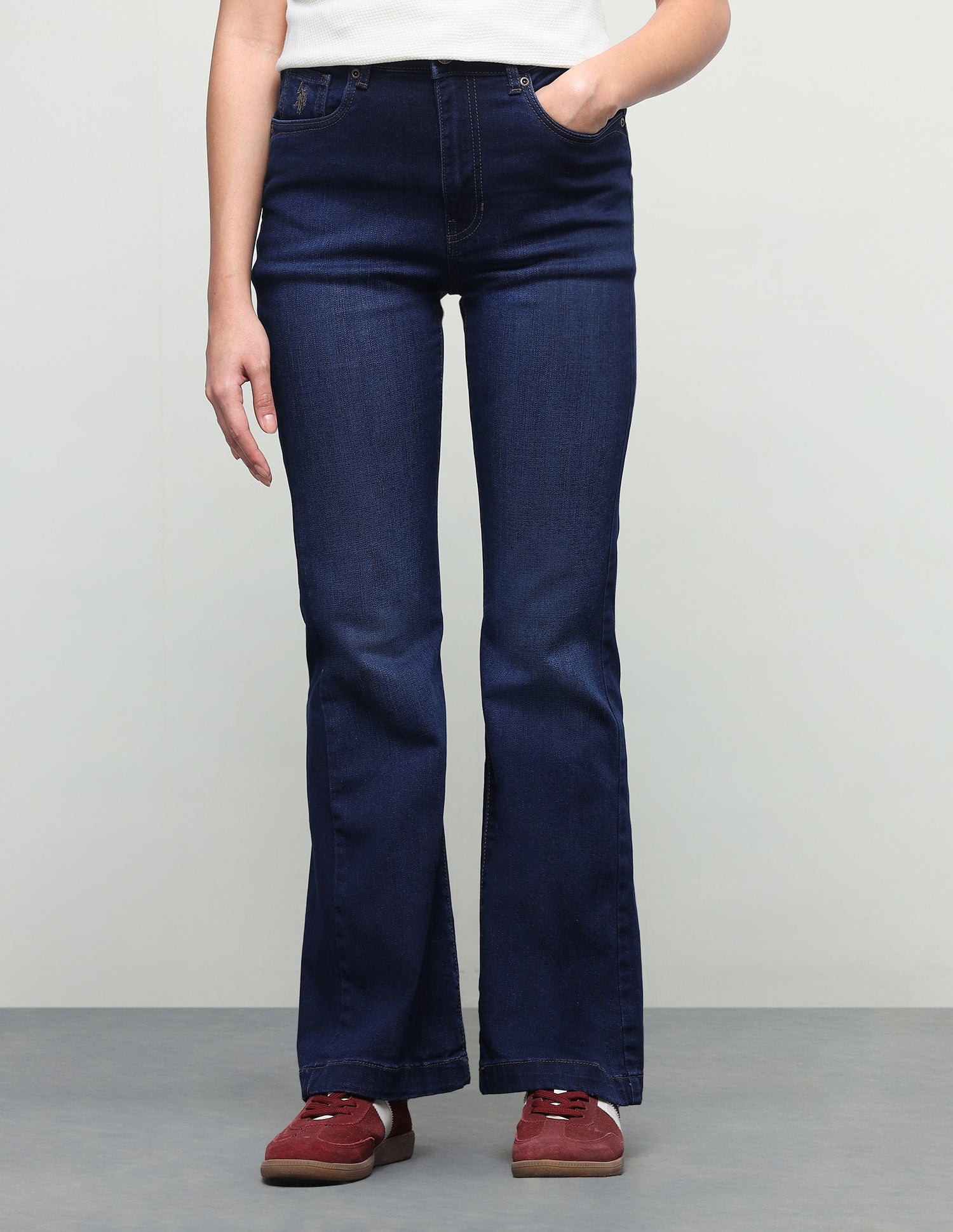 Bootcut Fit Blue Jeans Dark Blue - U.S. Polo Assn. India | Large