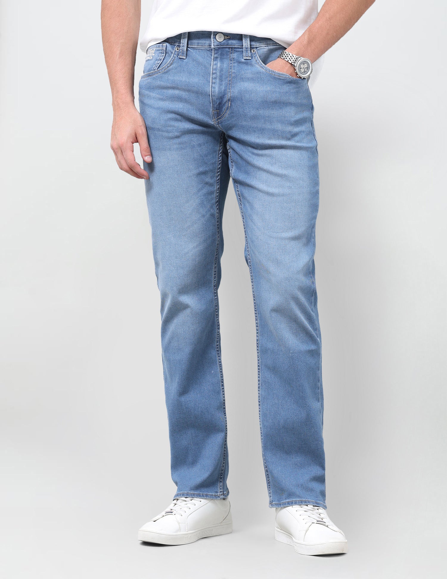Harold Slim Straight Fit Blue Jeans